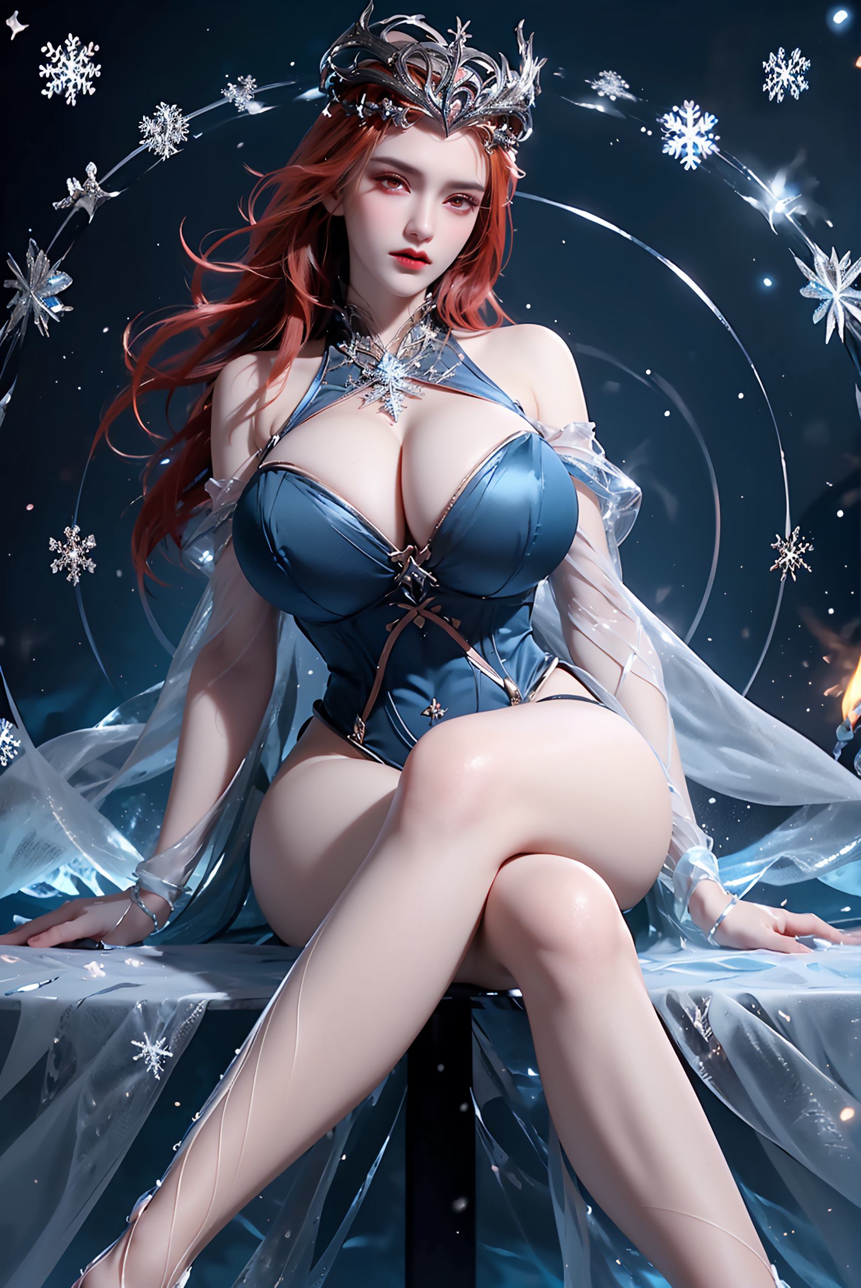 图片[12]-AI绘画 219 女魃 冰雪公主[152P] – 速更版-美库