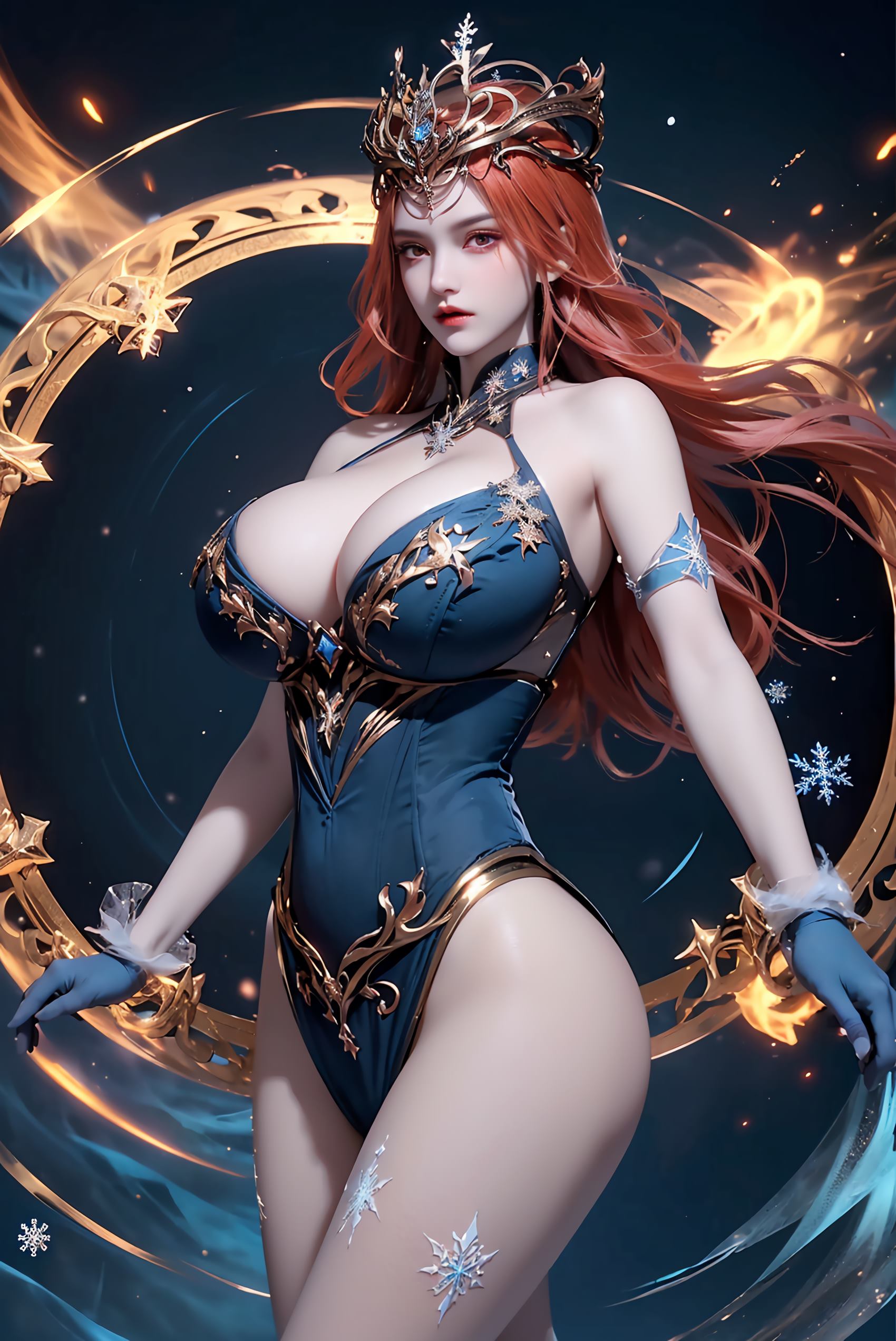 图片[14]-AI绘画 219 女魃 冰雪公主[152P] – 速更版-美库