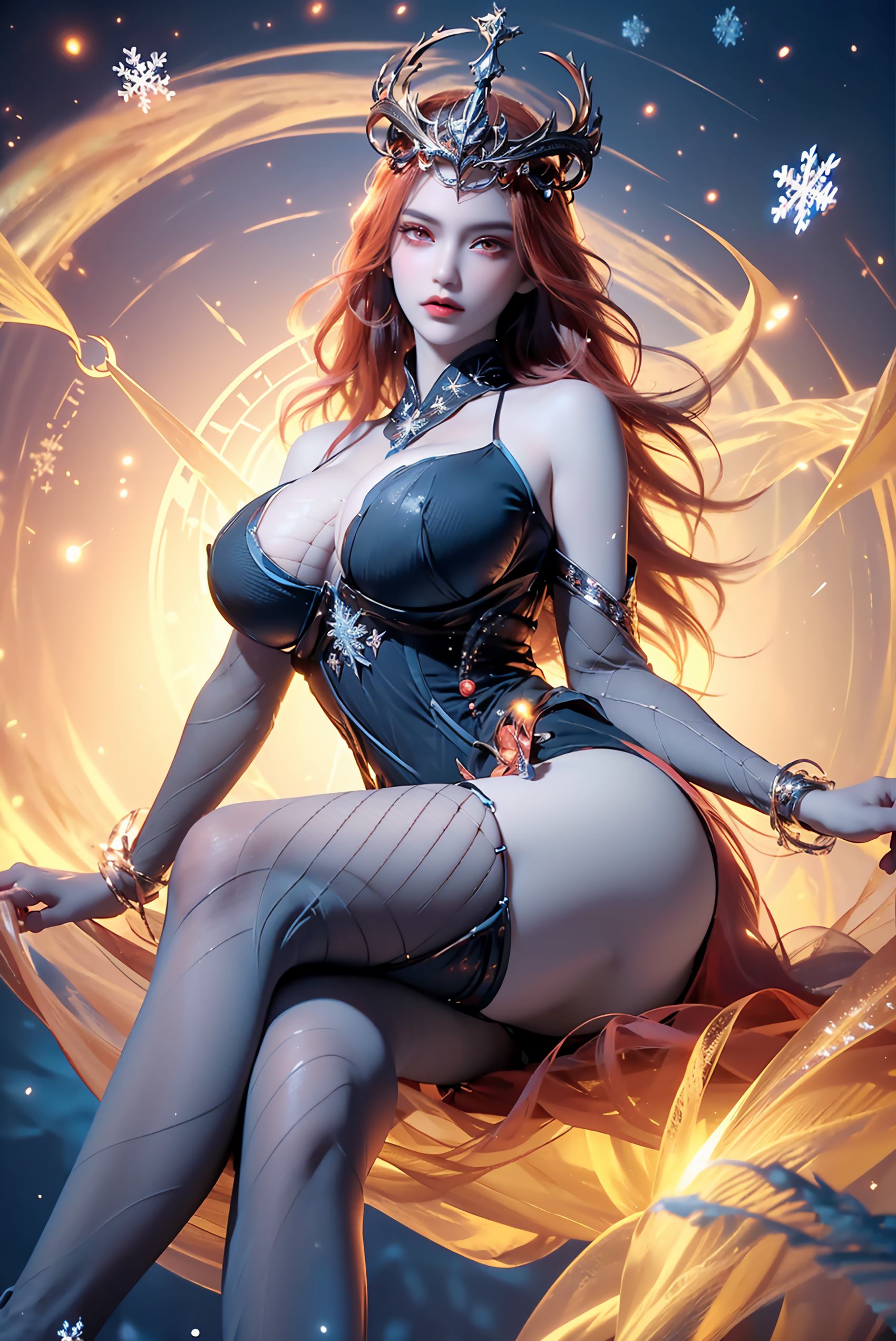 图片[16]-AI绘画 219 女魃 冰雪公主[152P] – 速更版-美库