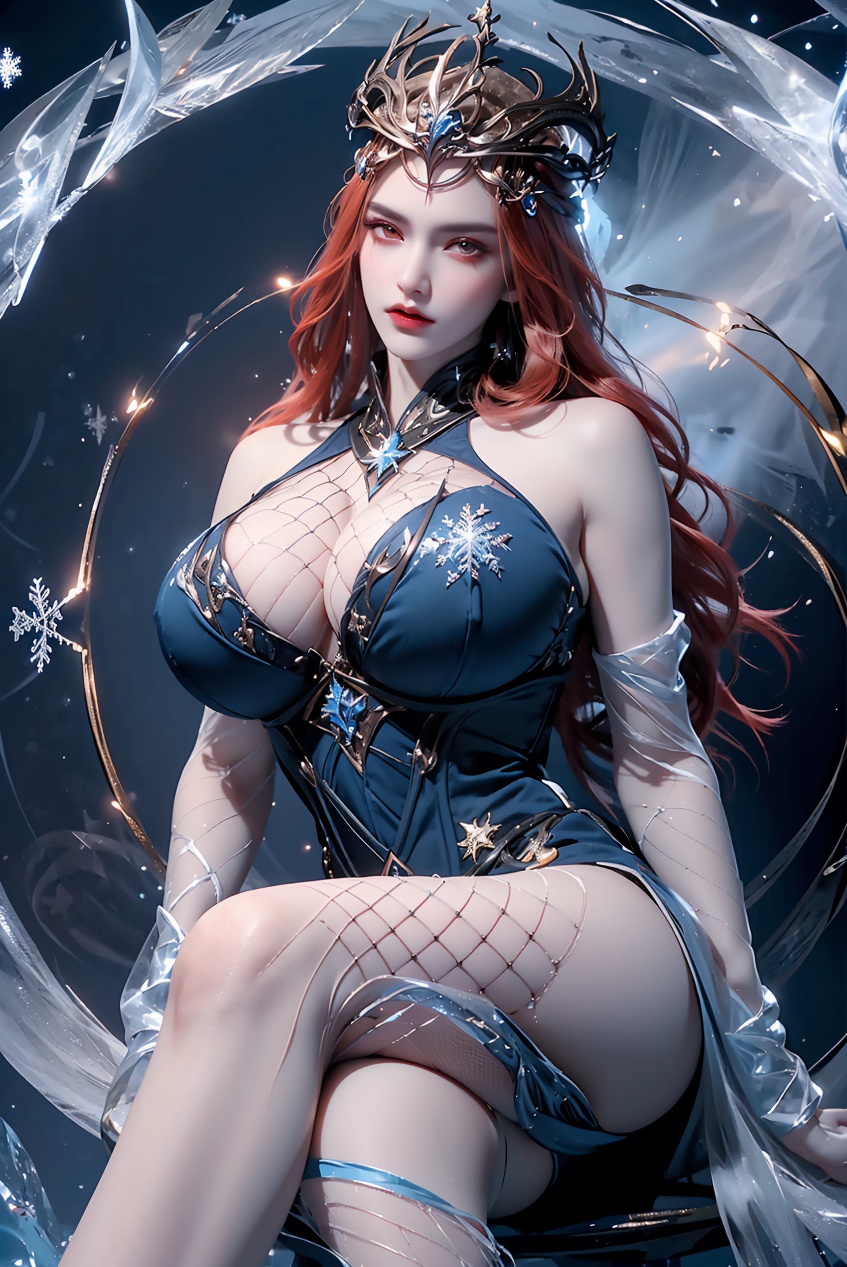 图片[18]-AI绘画 219 女魃 冰雪公主[152P] – 速更版-美库