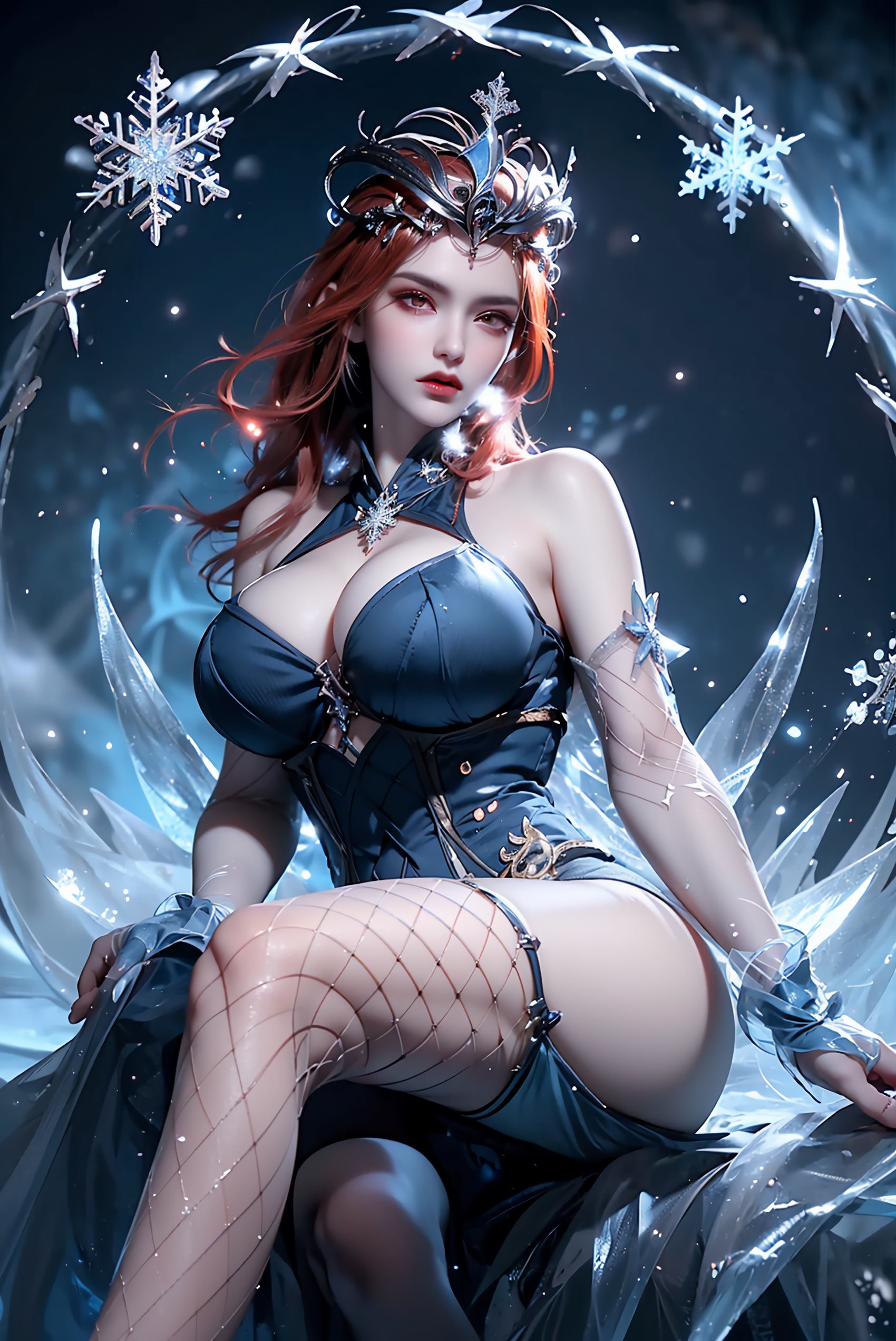 图片[19]-AI绘画 219 女魃 冰雪公主[152P] – 速更版-美库