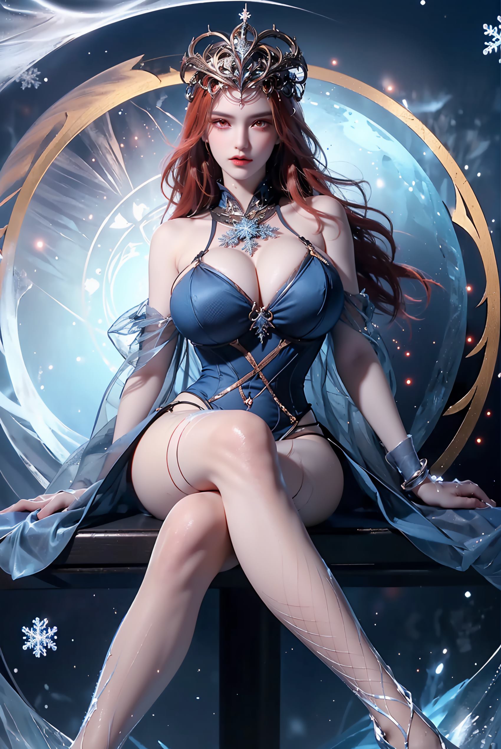 图片[22]-AI绘画 219 女魃 冰雪公主[152P] – 速更版-美库