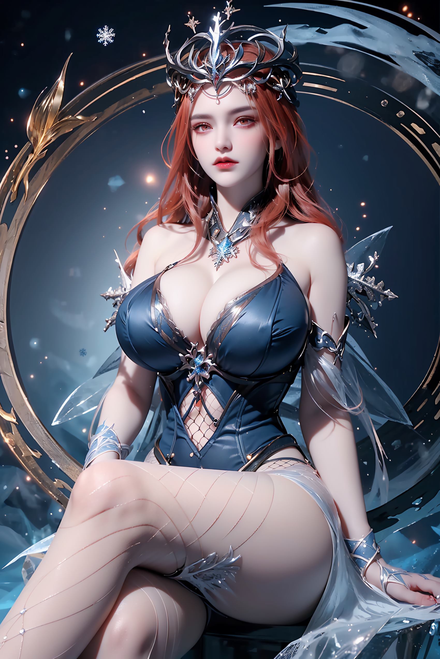 图片[23]-AI绘画 219 女魃 冰雪公主[152P] – 速更版-美库