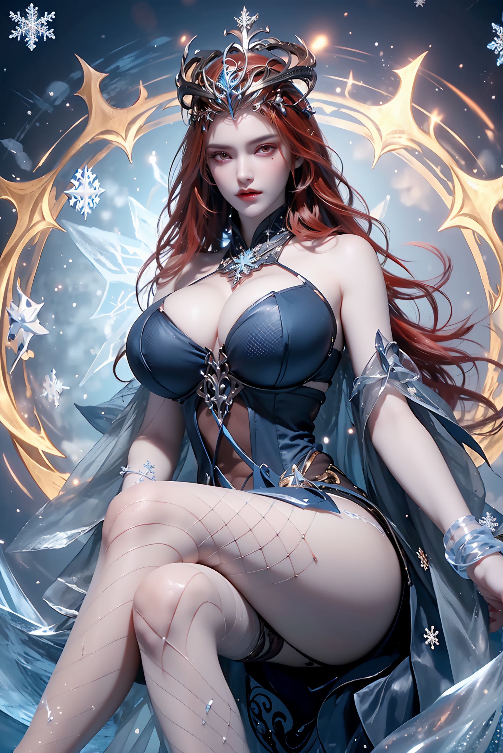 图片[24]-AI绘画 219 女魃 冰雪公主[152P] – 速更版-美库