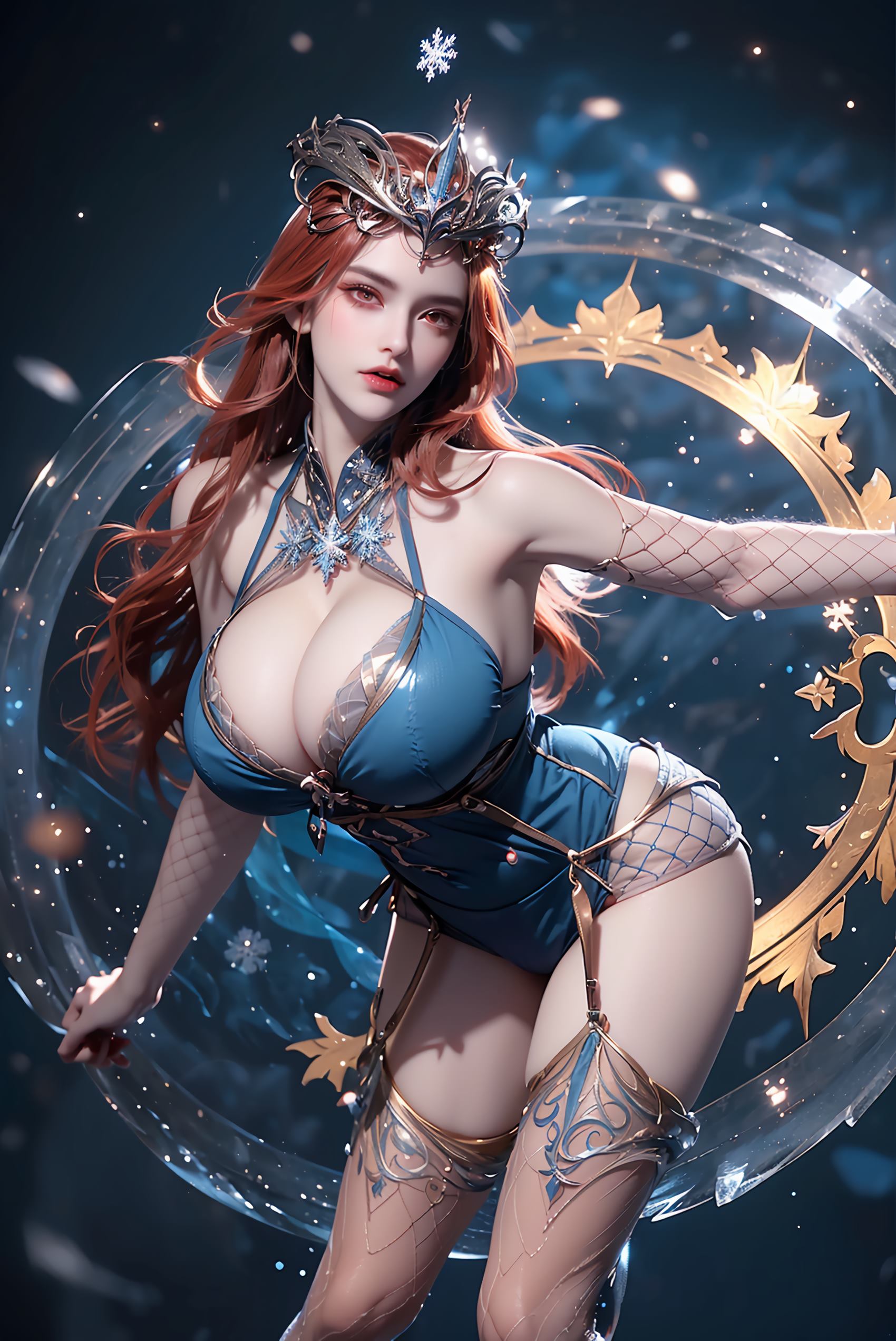 图片[25]-AI绘画 219 女魃 冰雪公主[152P] – 速更版-美库