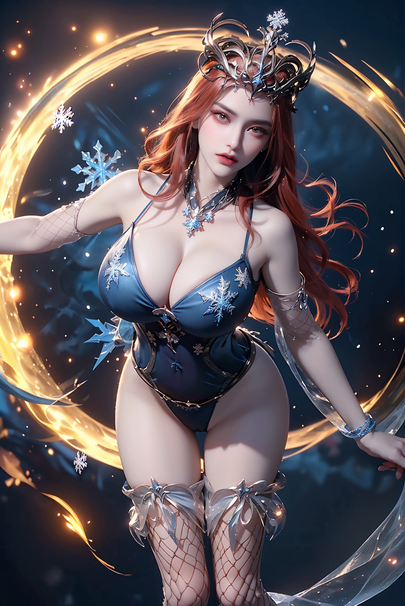 图片[26]-AI绘画 219 女魃 冰雪公主[152P] – 速更版-美库