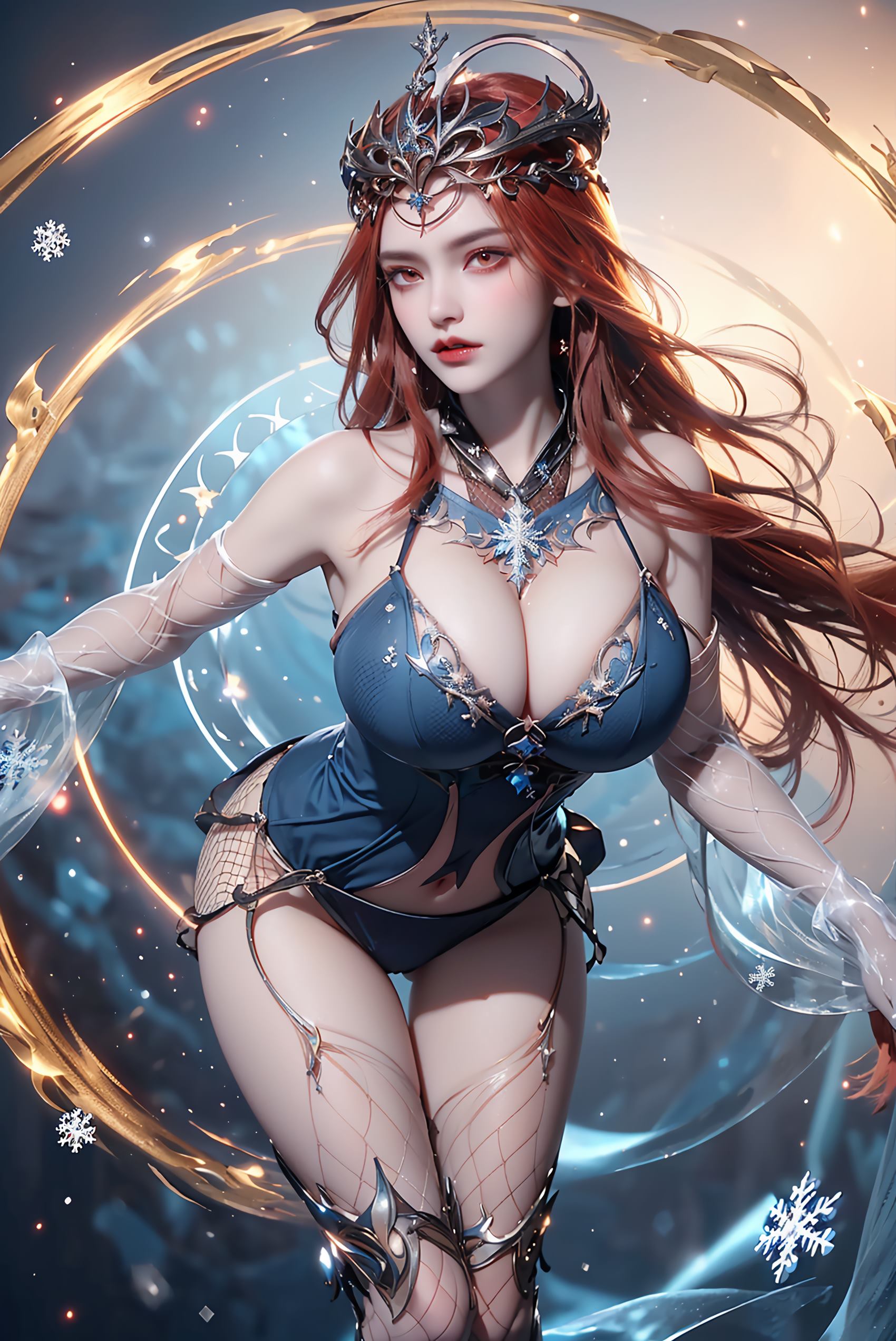 图片[27]-AI绘画 219 女魃 冰雪公主[152P] – 速更版-美库