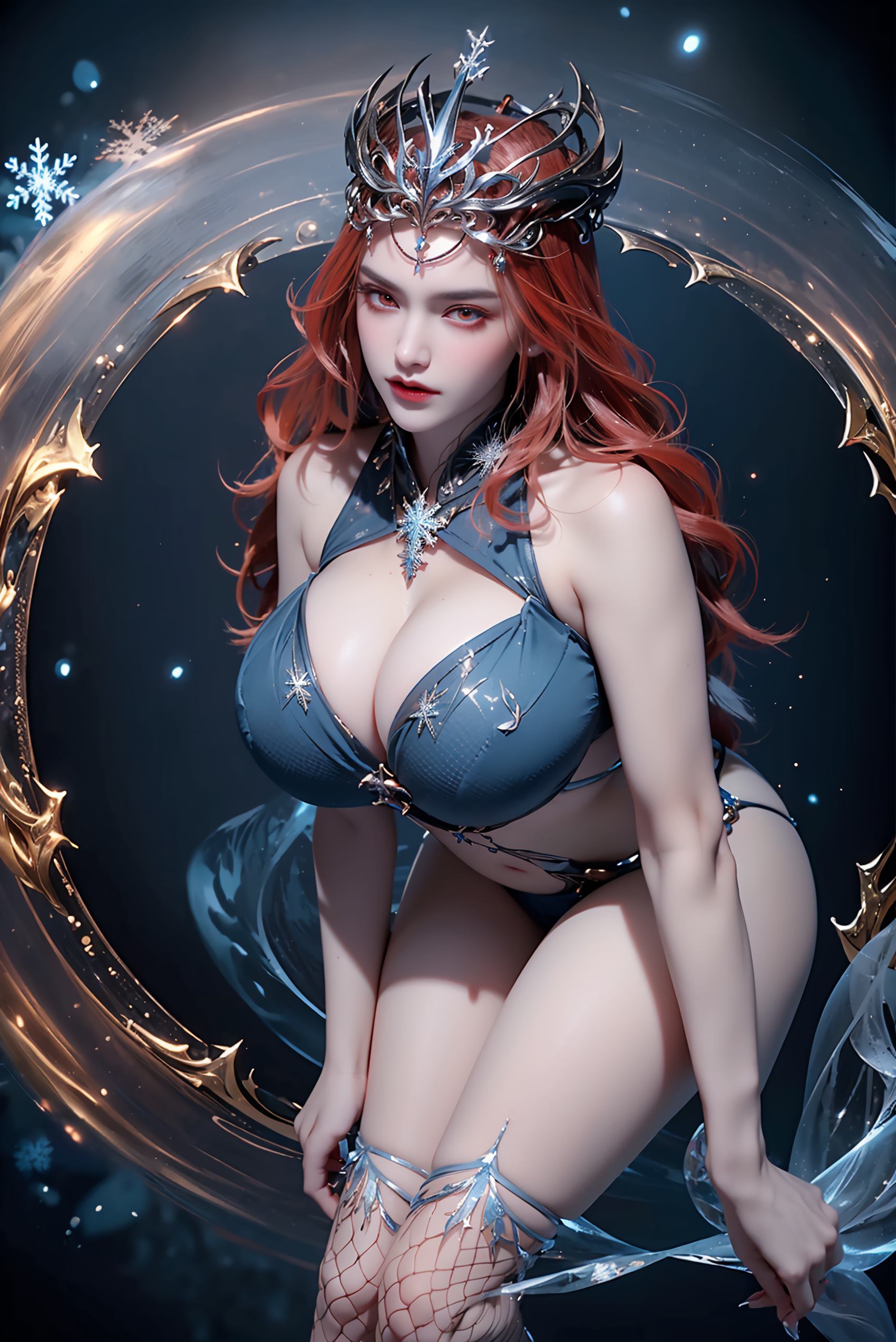 图片[28]-AI绘画 219 女魃 冰雪公主[152P] – 速更版-美库