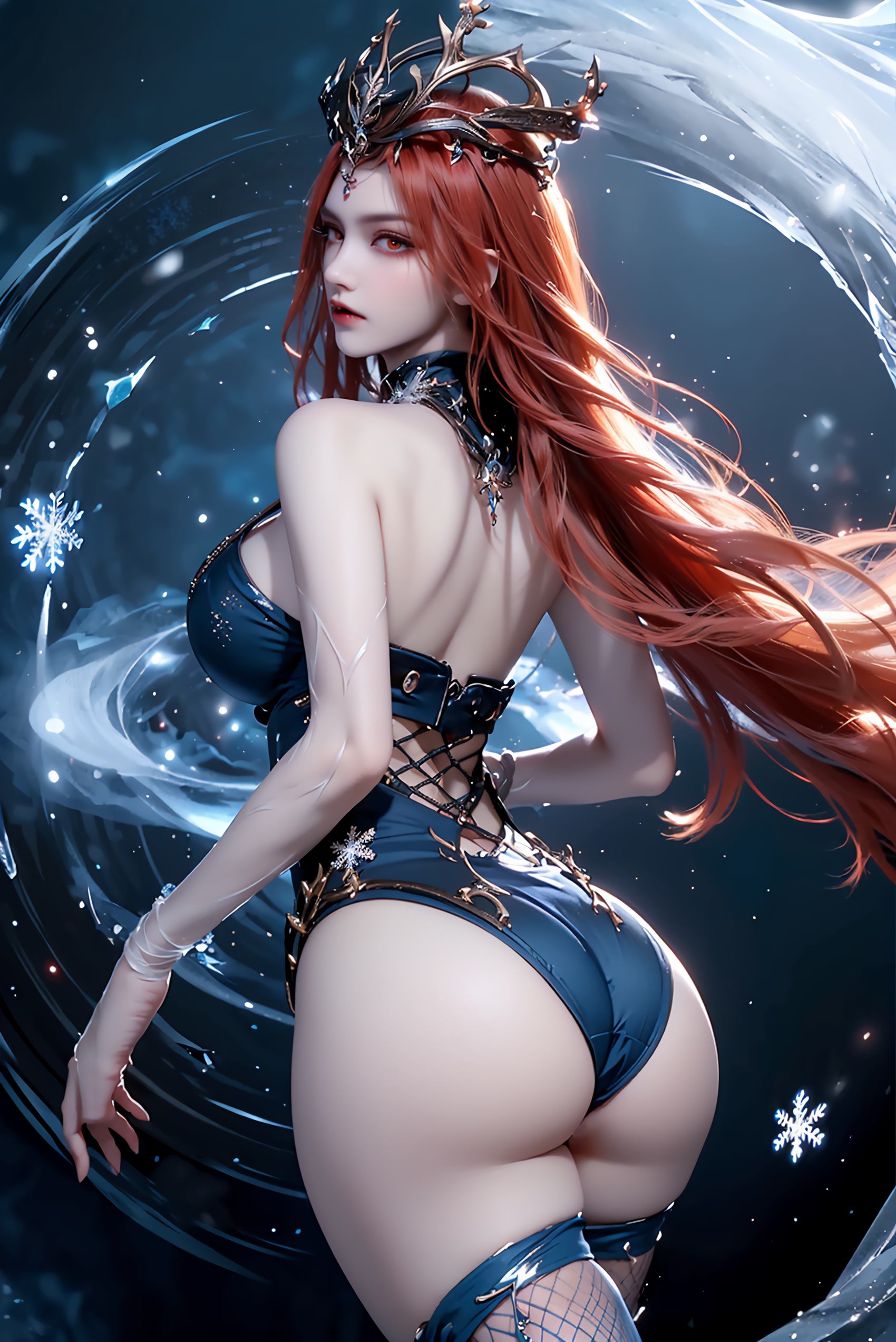 图片[30]-AI绘画 219 女魃 冰雪公主[152P] – 速更版-美库