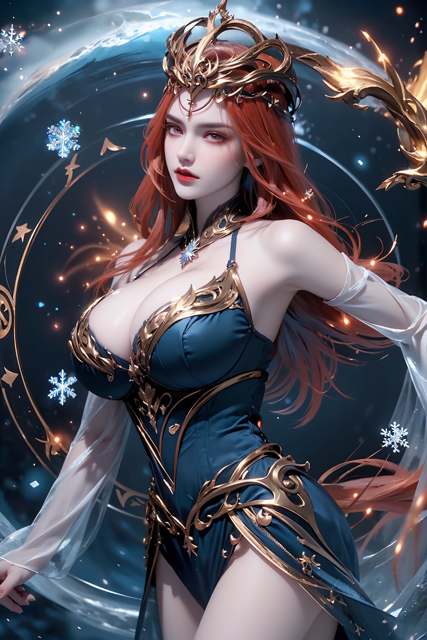 图片[31]-AI绘画 219 女魃 冰雪公主[152P] – 速更版-美库