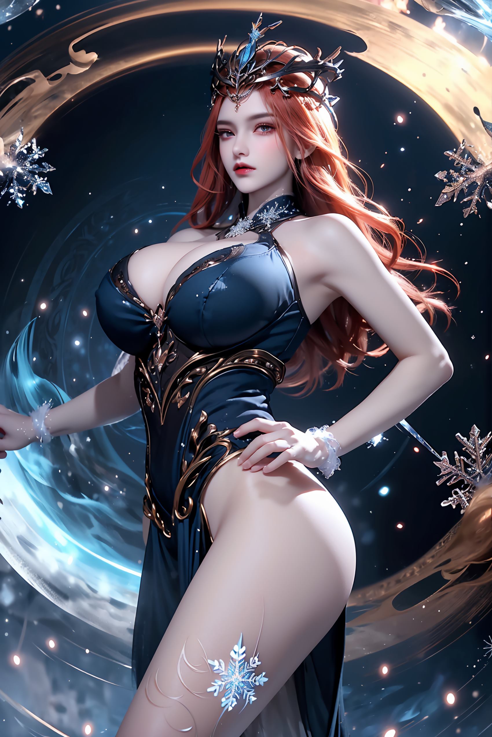 图片[32]-AI绘画 219 女魃 冰雪公主[152P] – 速更版-美库