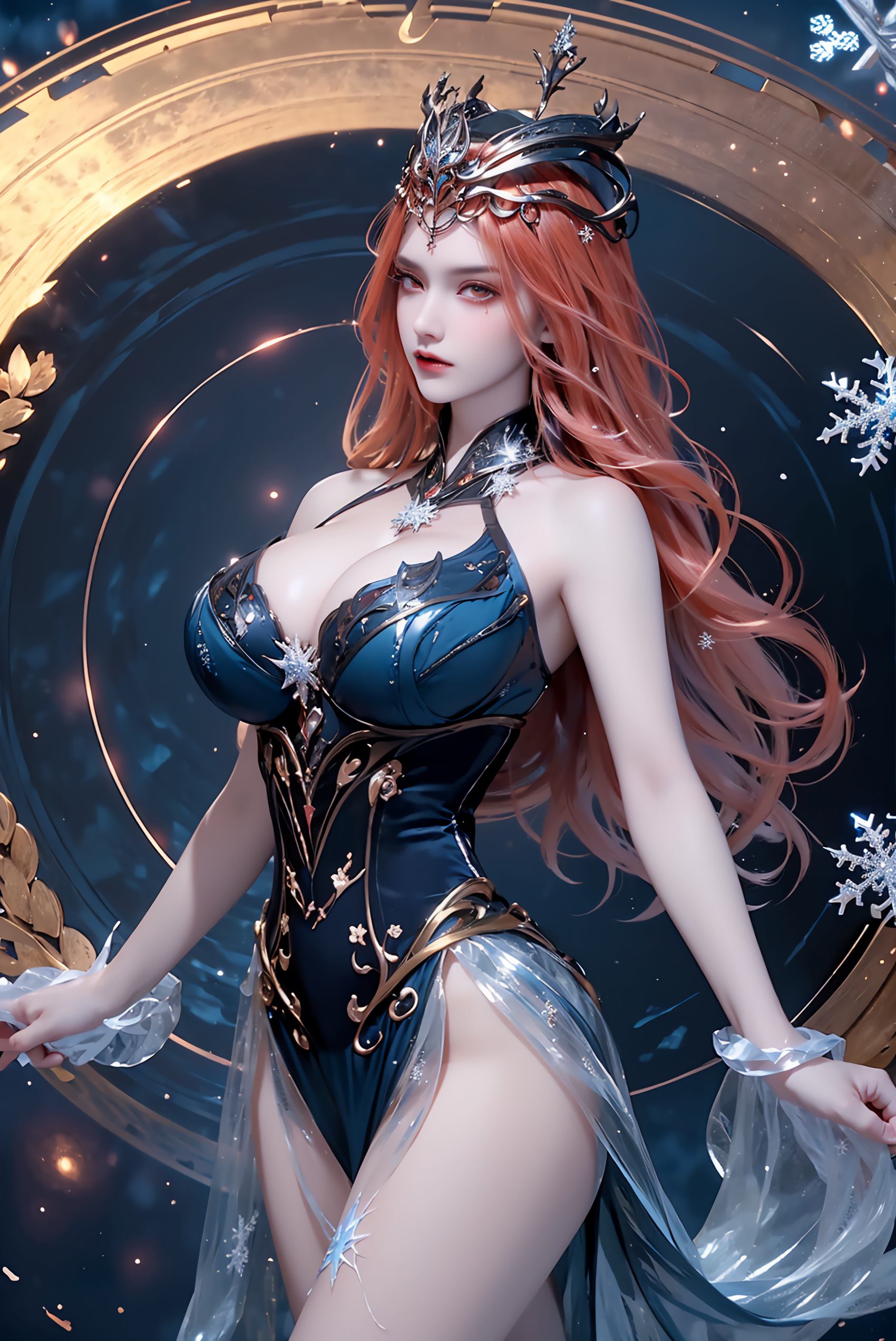 图片[33]-AI绘画 219 女魃 冰雪公主[152P] – 速更版-美库