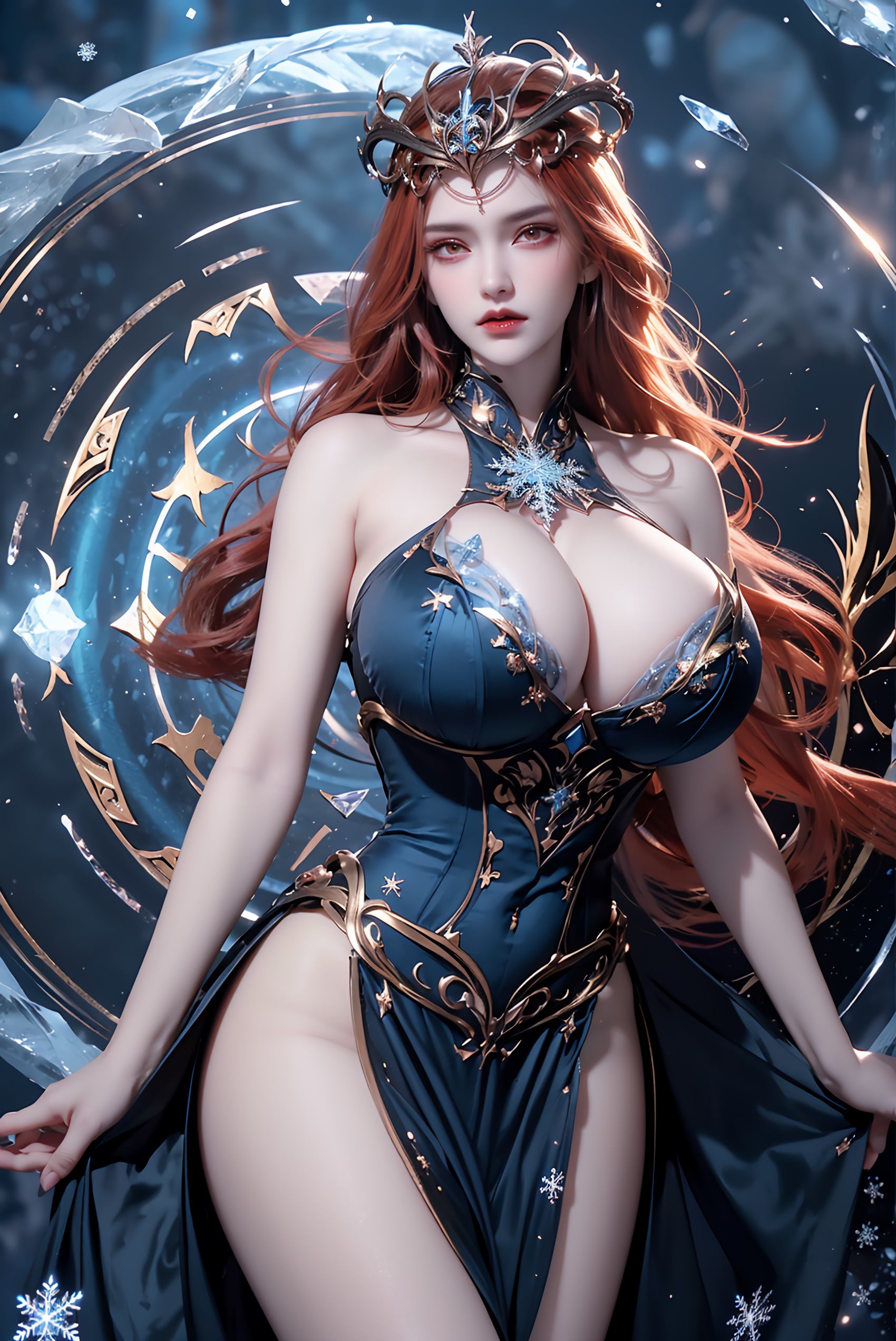 图片[38]-AI绘画 219 女魃 冰雪公主[152P] – 速更版-美库