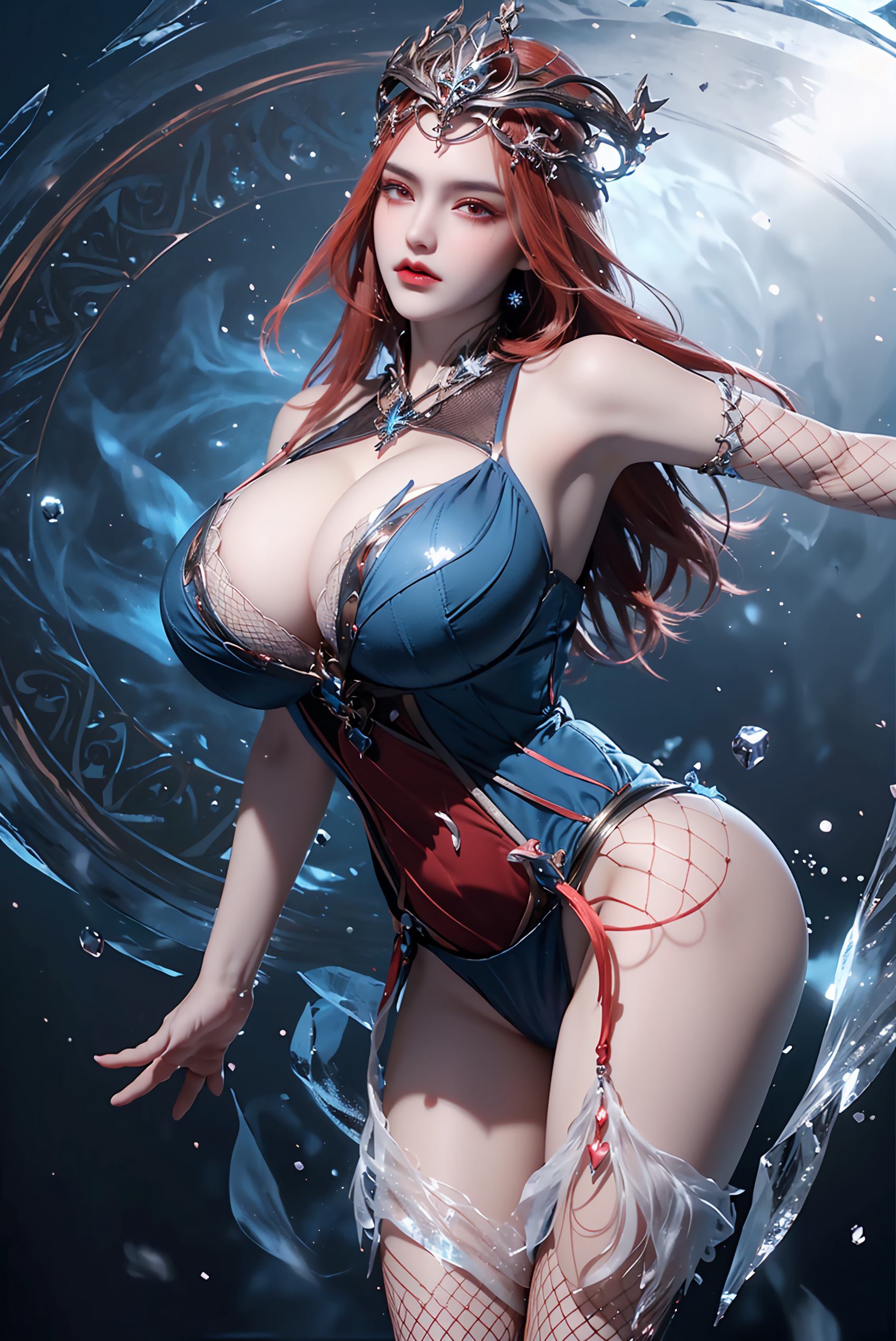 图片[41]-AI绘画 219 女魃 冰雪公主[152P] – 速更版-美库