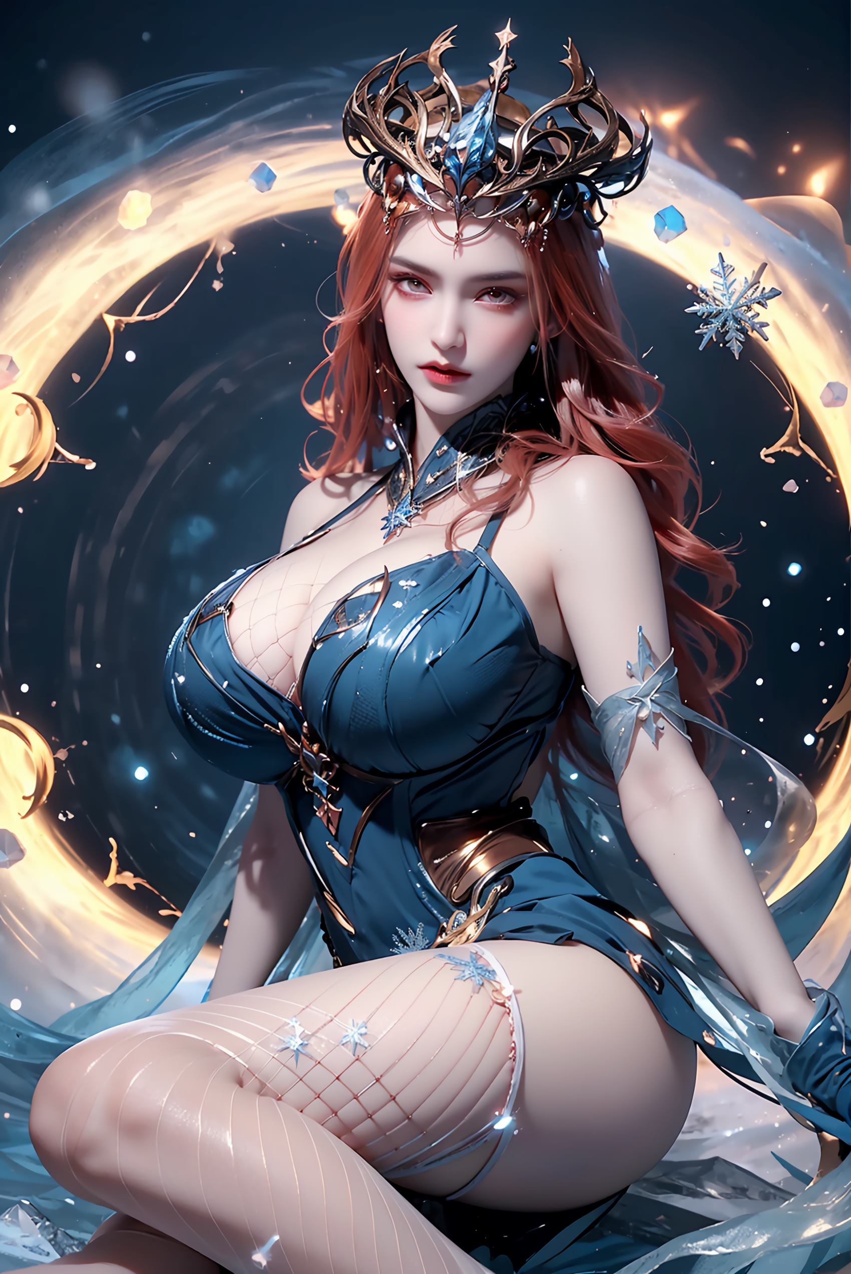 图片[42]-AI绘画 219 女魃 冰雪公主[152P] – 速更版-美库