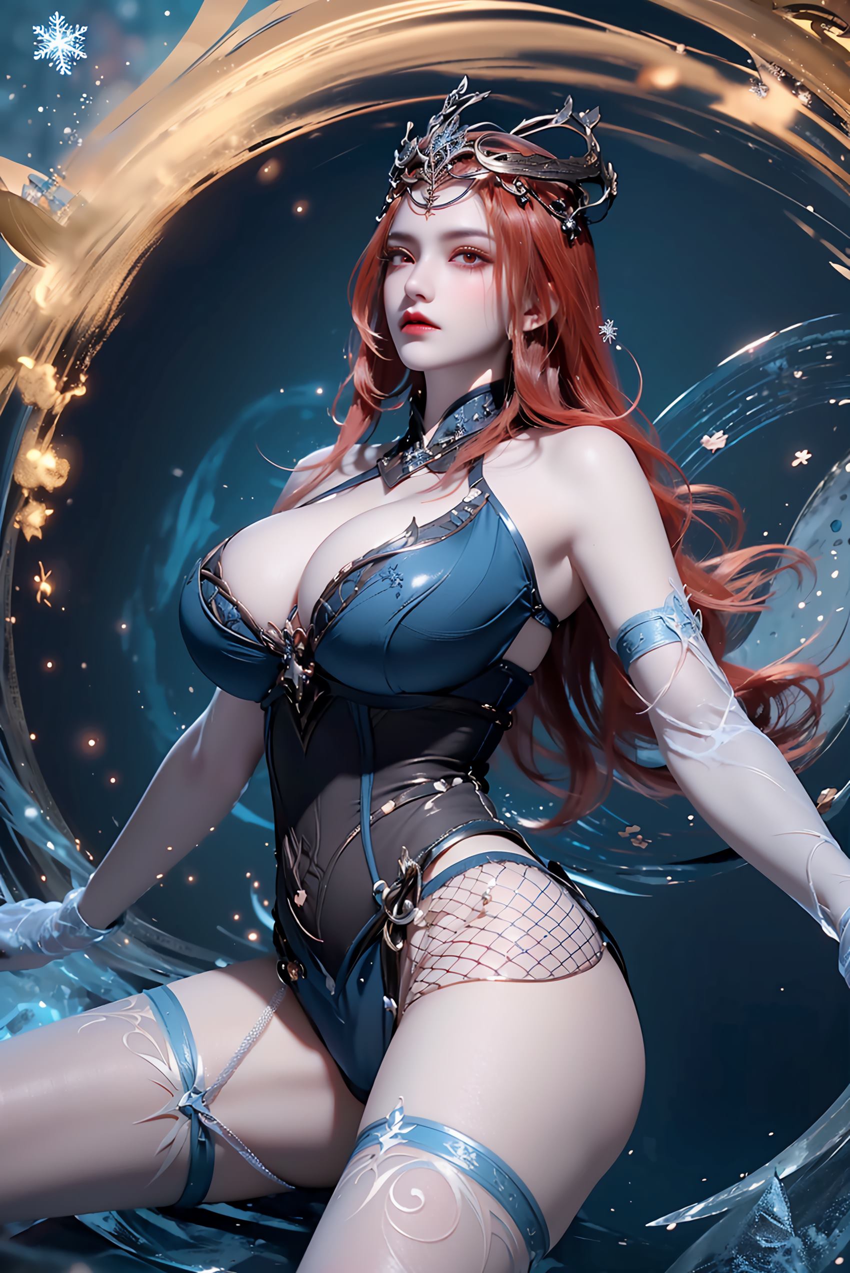 图片[46]-AI绘画 219 女魃 冰雪公主[152P] – 速更版-美库