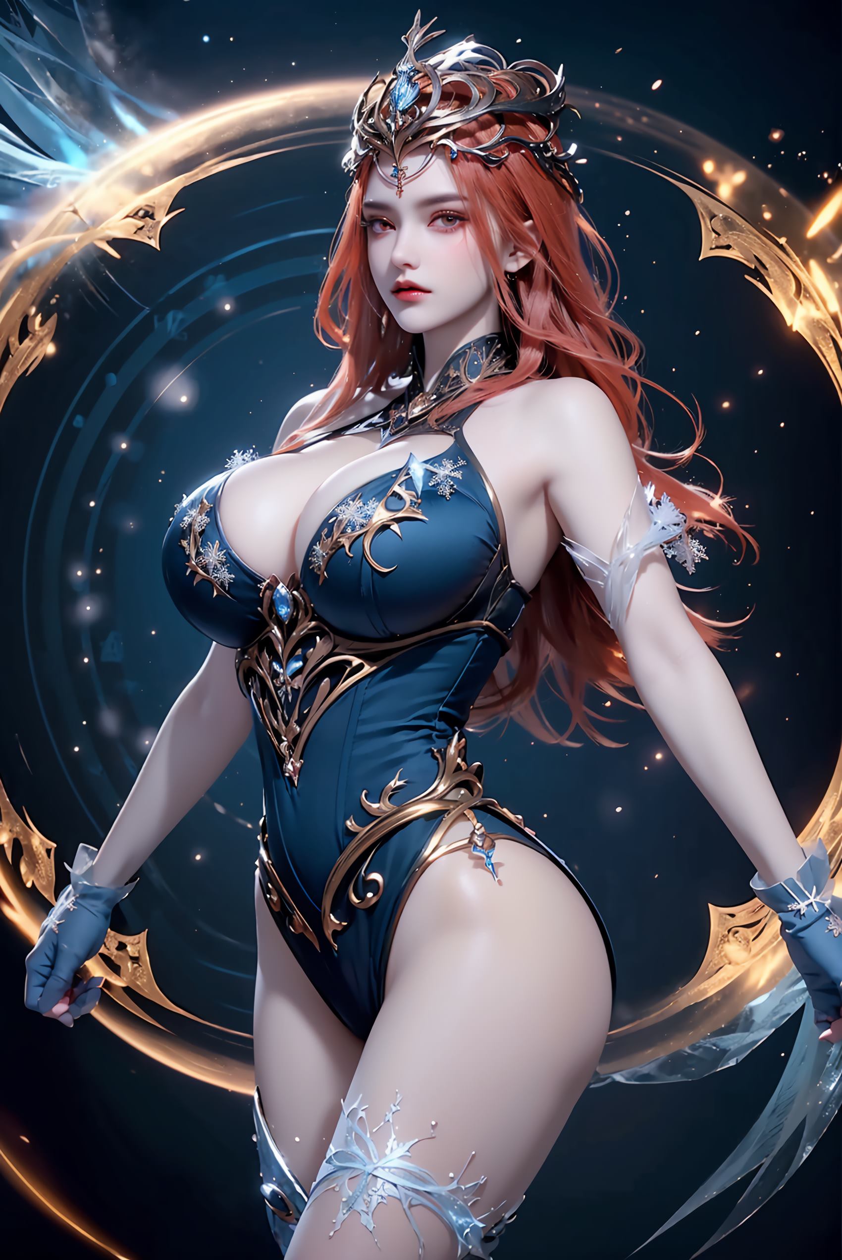 图片[48]-AI绘画 219 女魃 冰雪公主[152P] – 速更版-美库