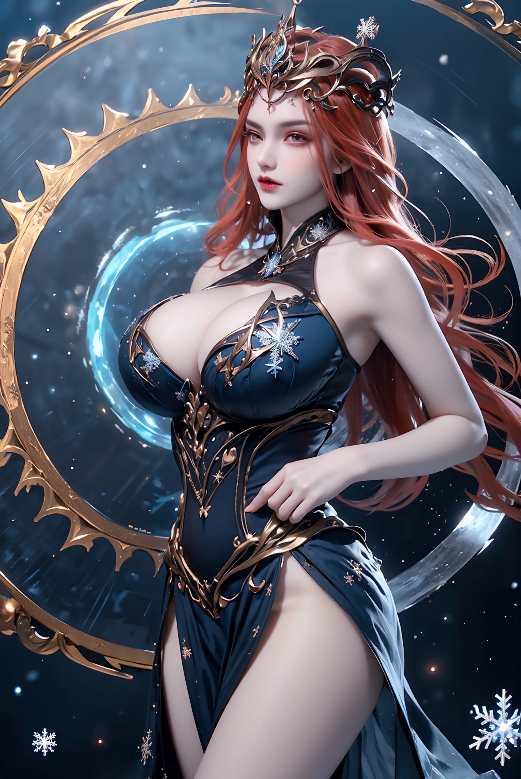 图片[49]-AI绘画 219 女魃 冰雪公主[152P] – 速更版-美库