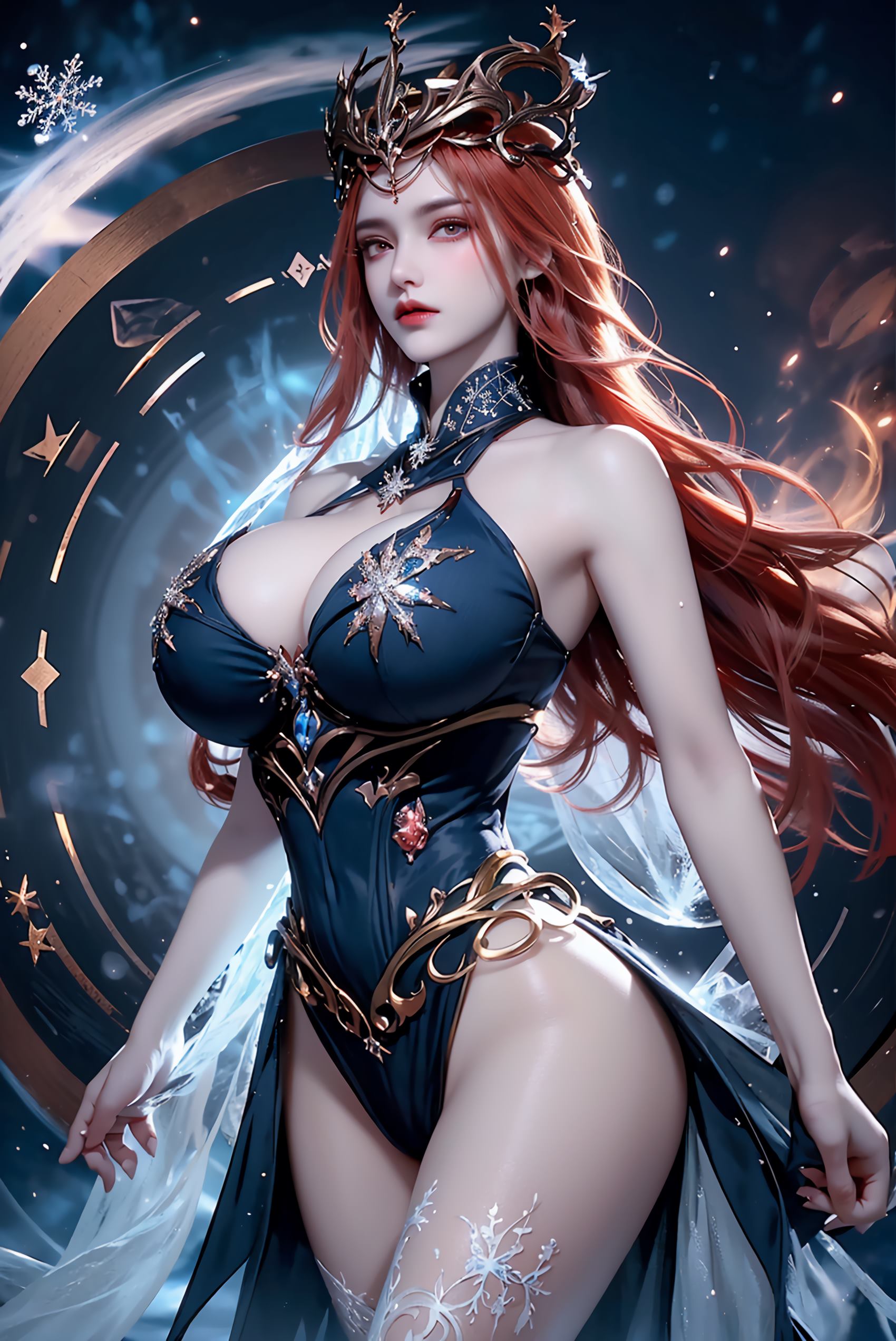 图片[52]-AI绘画 219 女魃 冰雪公主[152P] – 速更版-美库