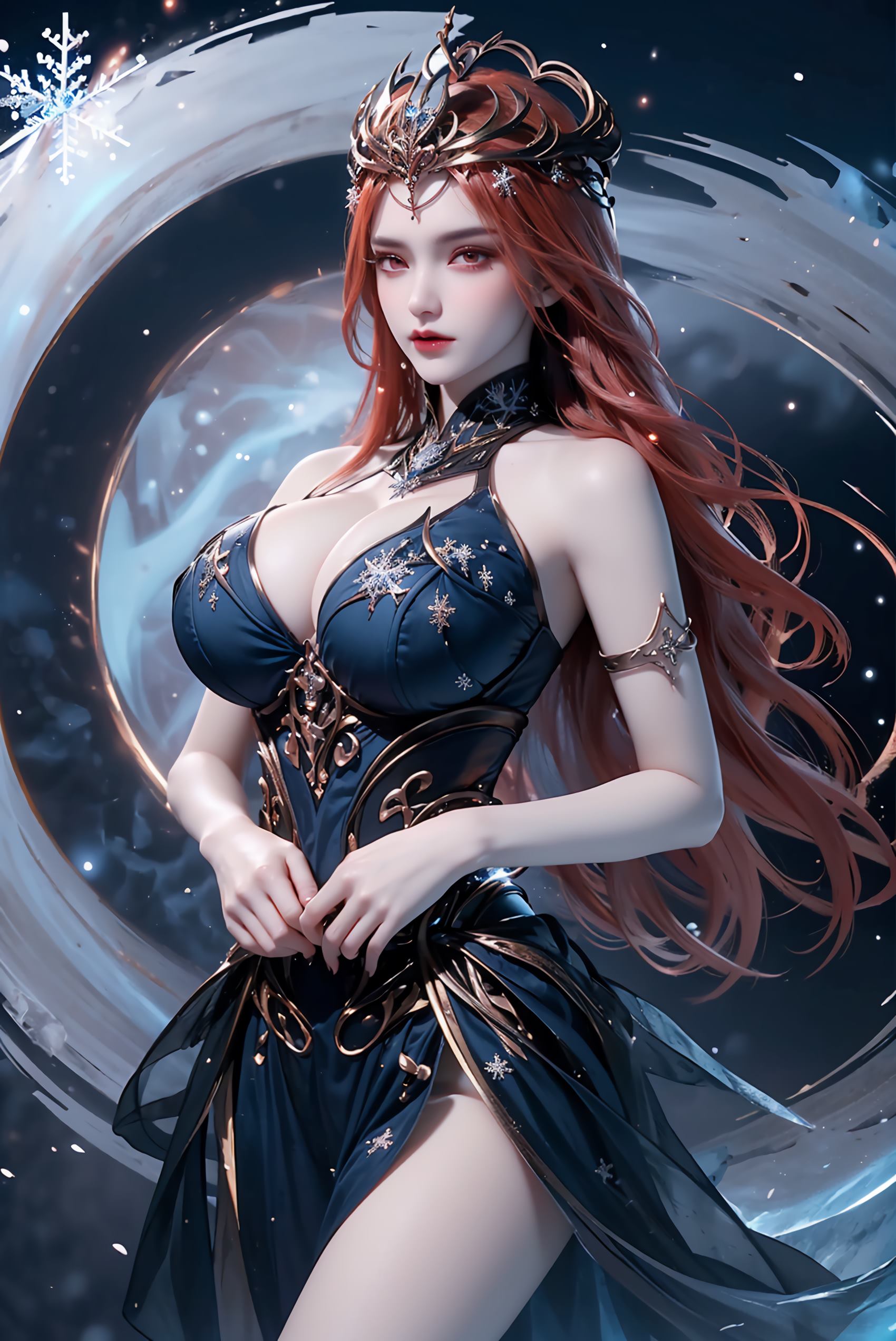 图片[53]-AI绘画 219 女魃 冰雪公主[152P] – 速更版-美库