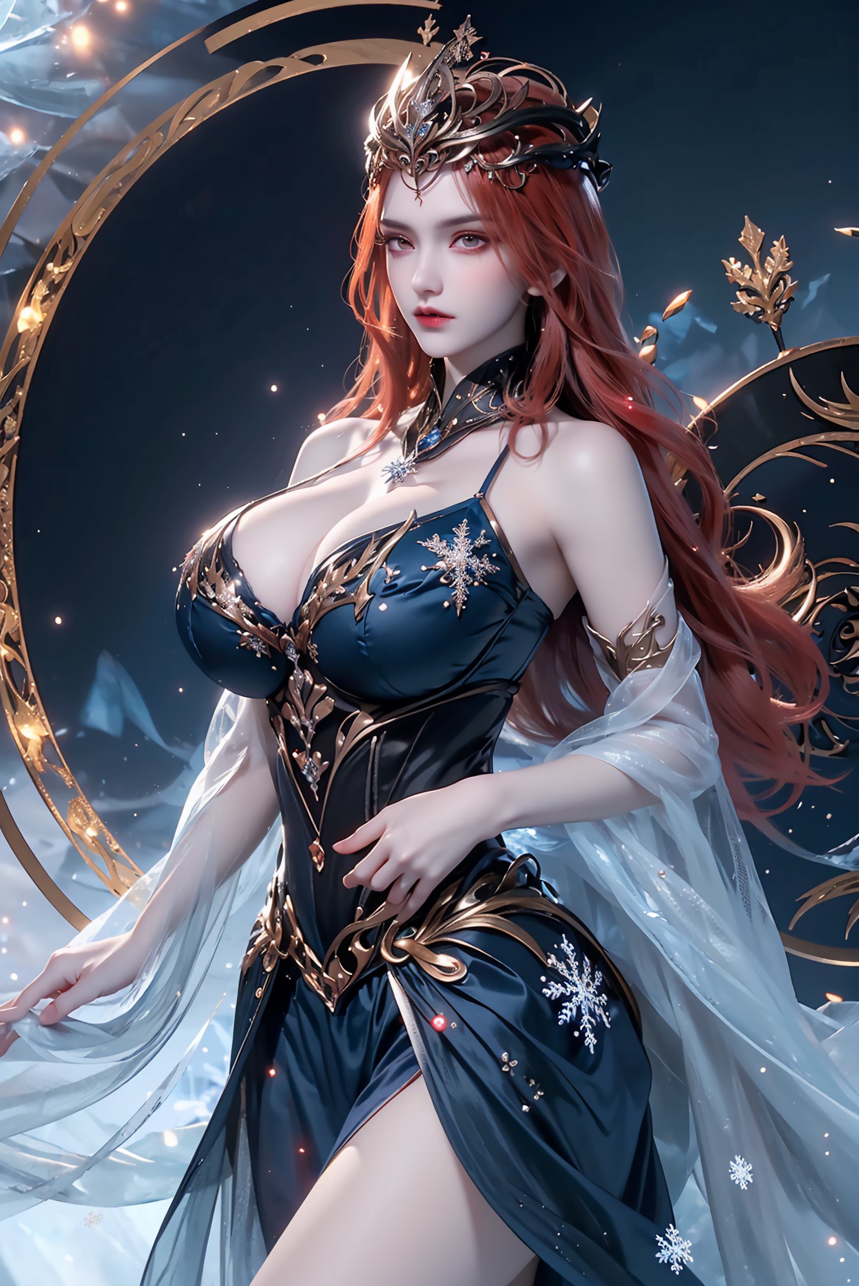 图片[55]-AI绘画 219 女魃 冰雪公主[152P] – 速更版-美库