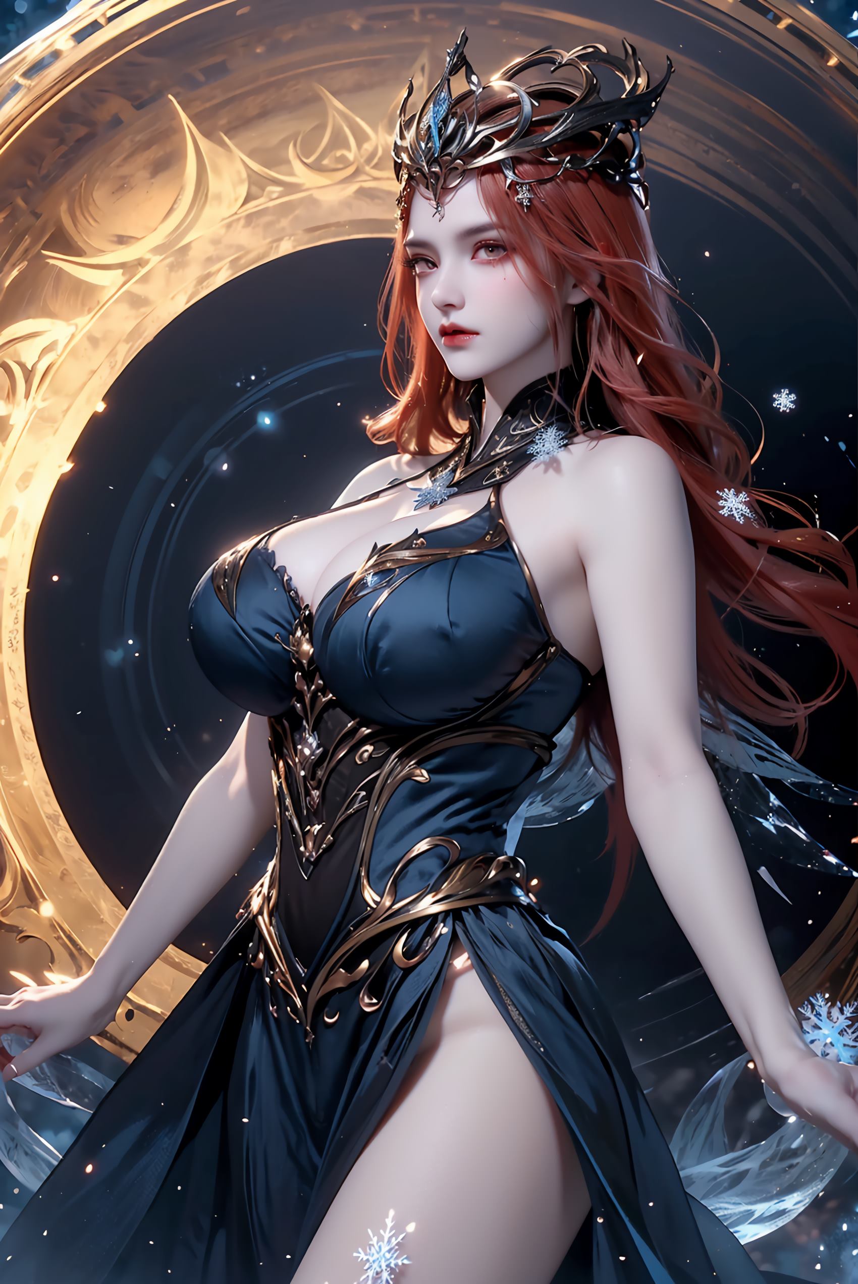 图片[56]-AI绘画 219 女魃 冰雪公主[152P] – 速更版-美库