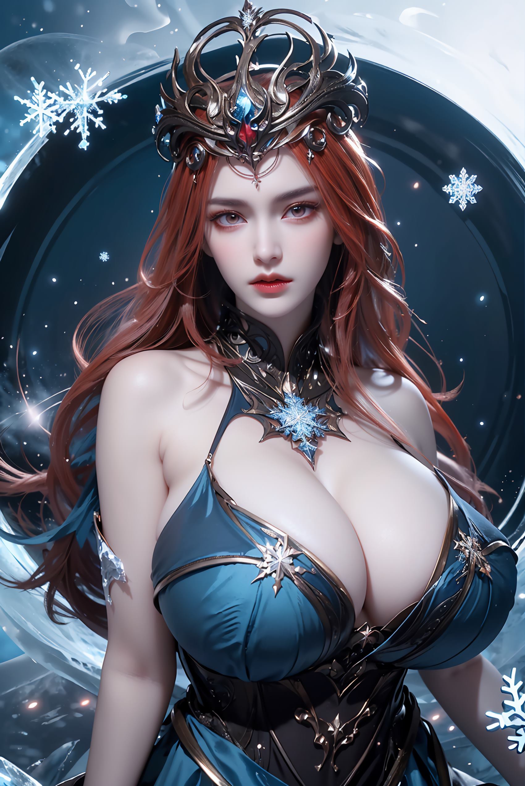 图片[59]-AI绘画 219 女魃 冰雪公主[152P] – 速更版-美库