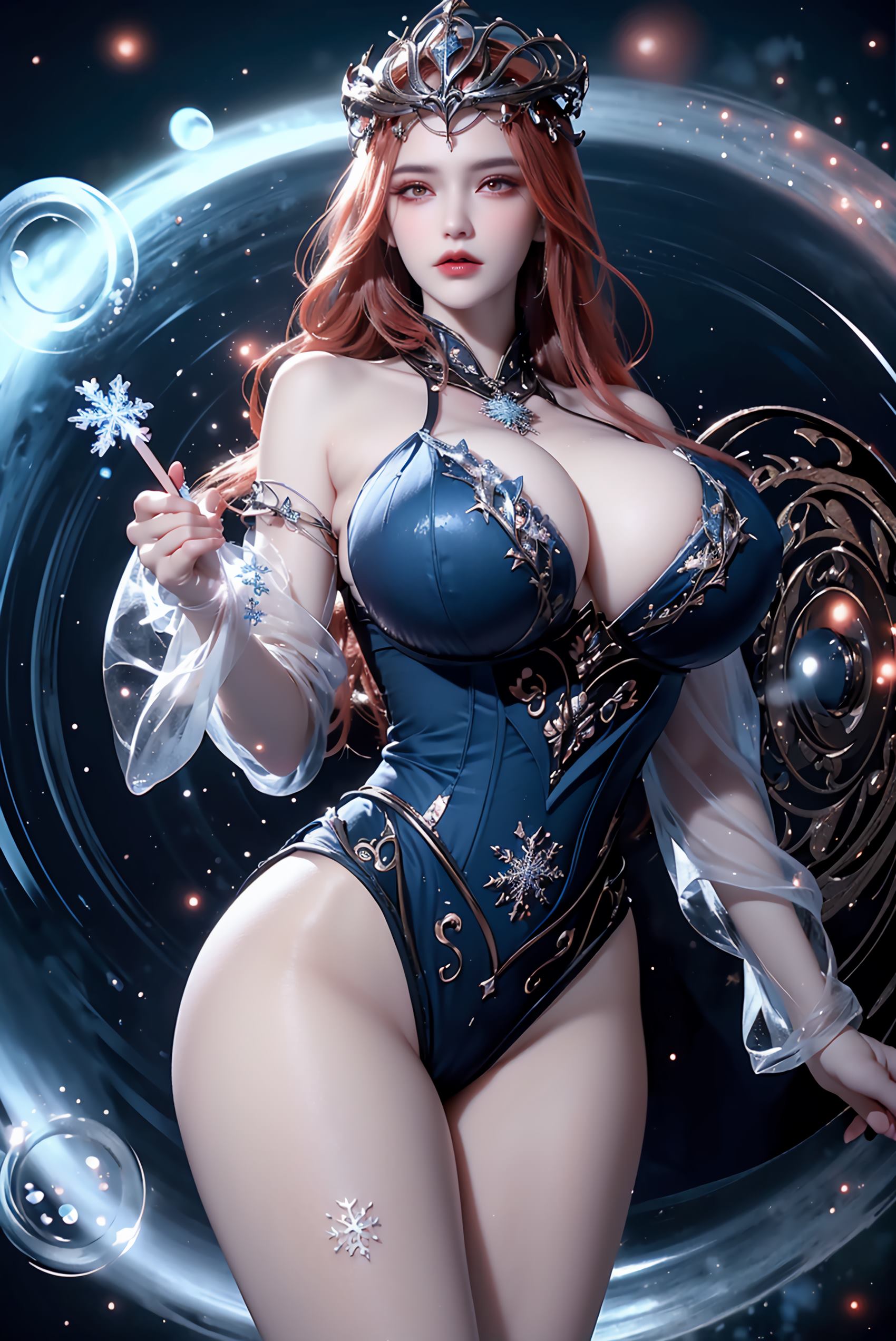 图片[60]-AI绘画 219 女魃 冰雪公主[152P] – 速更版-美库