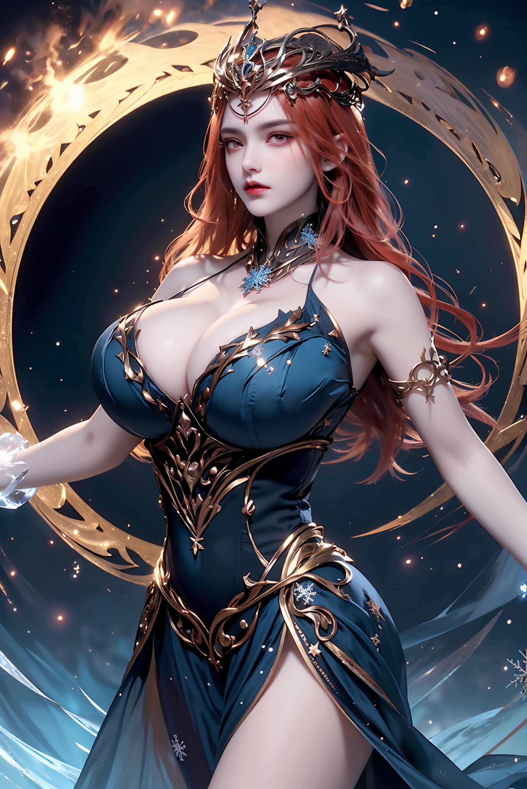 图片[61]-AI绘画 219 女魃 冰雪公主[152P] – 速更版-美库