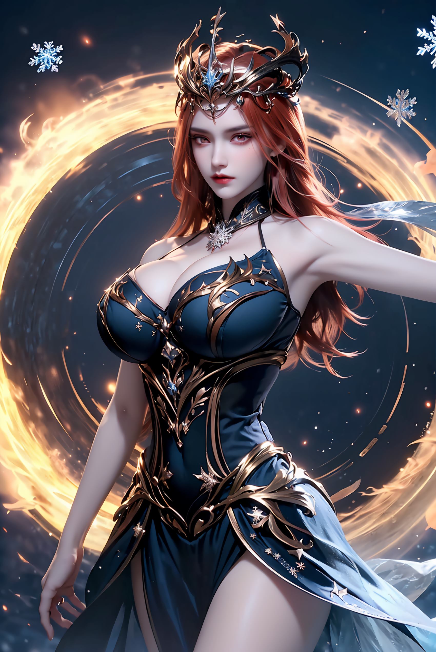 图片[62]-AI绘画 219 女魃 冰雪公主[152P] – 速更版-美库