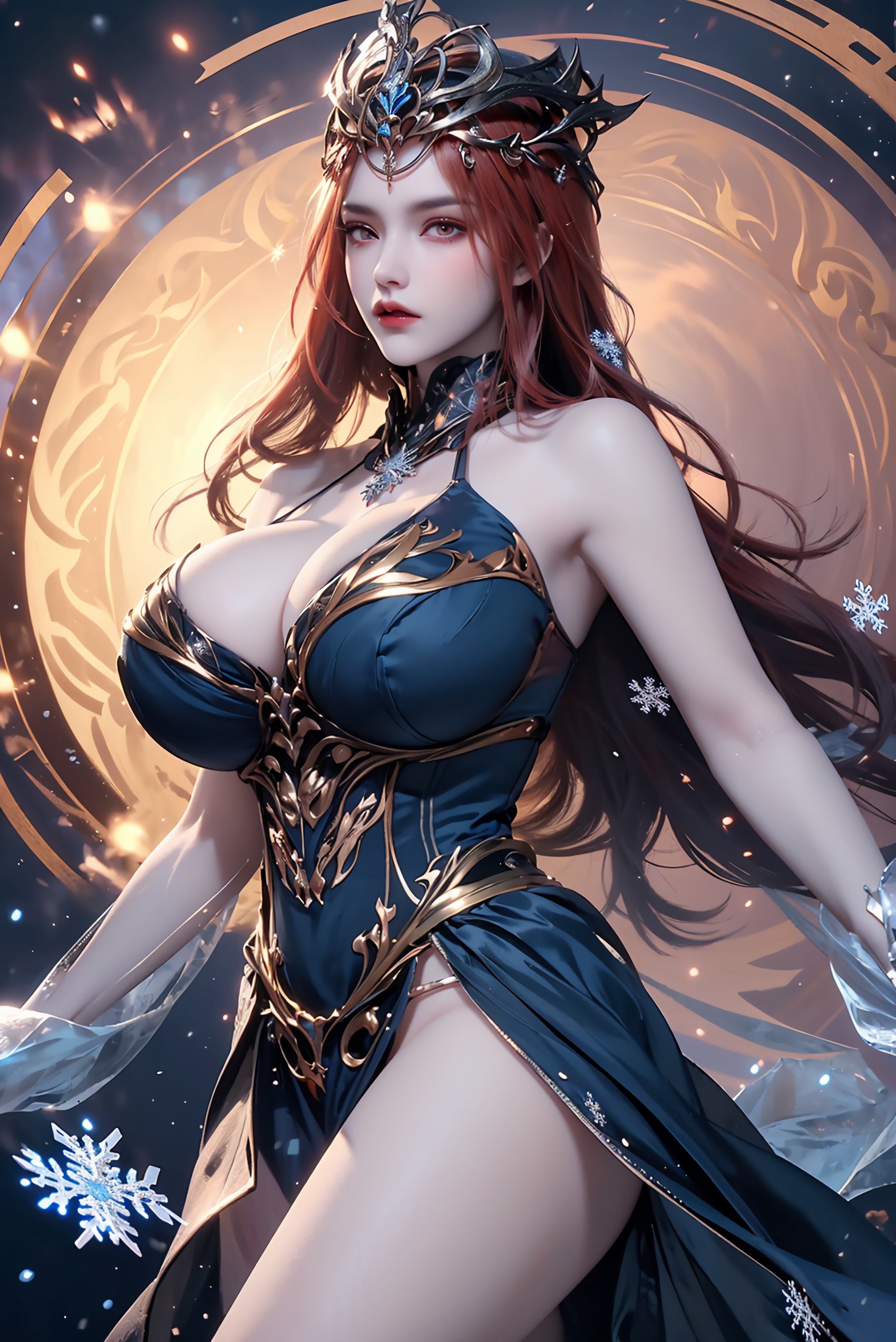 图片[64]-AI绘画 219 女魃 冰雪公主[152P] – 速更版-美库