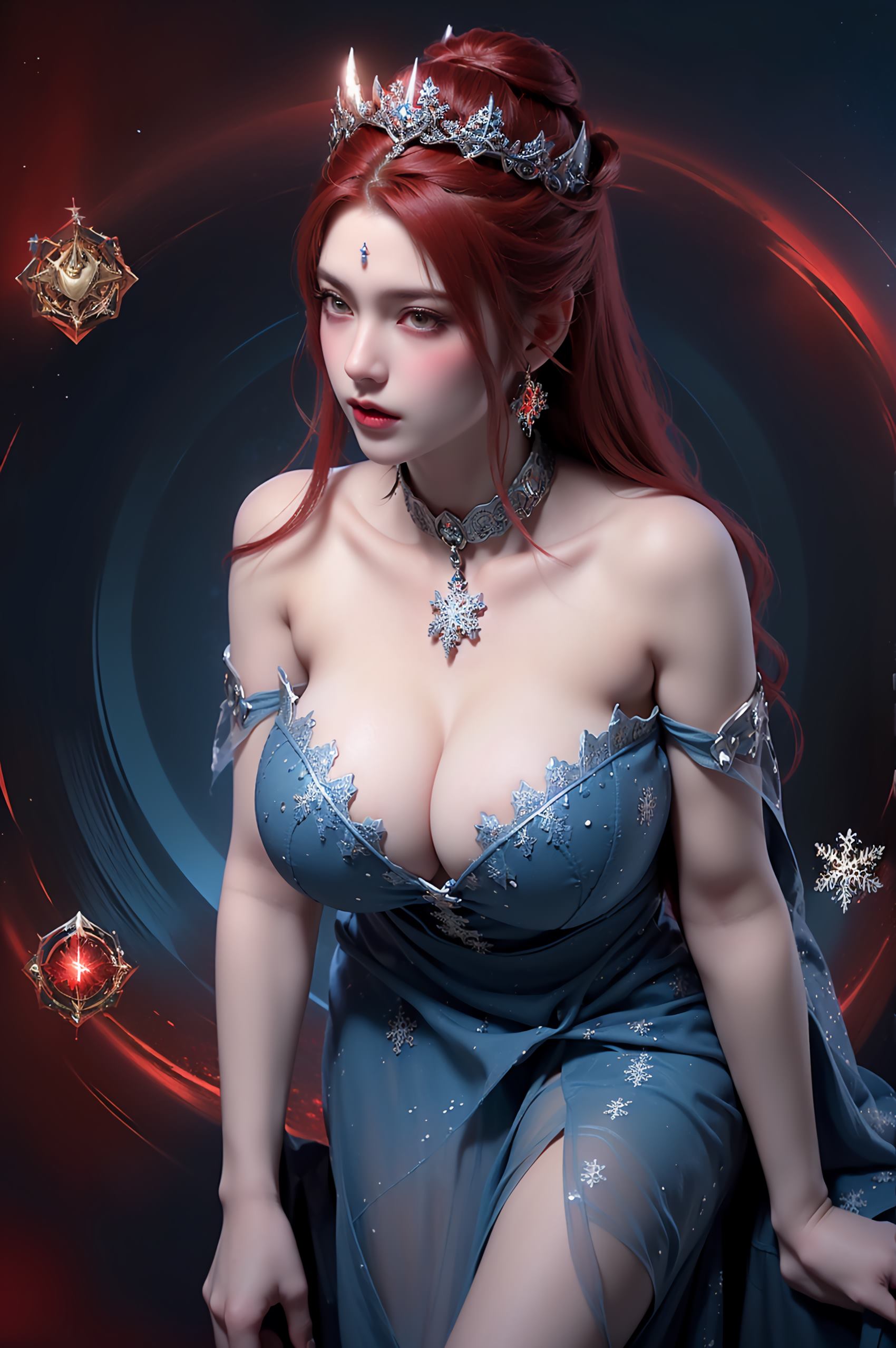 图片[65]-AI绘画 219 女魃 冰雪公主[152P] – 速更版-美库