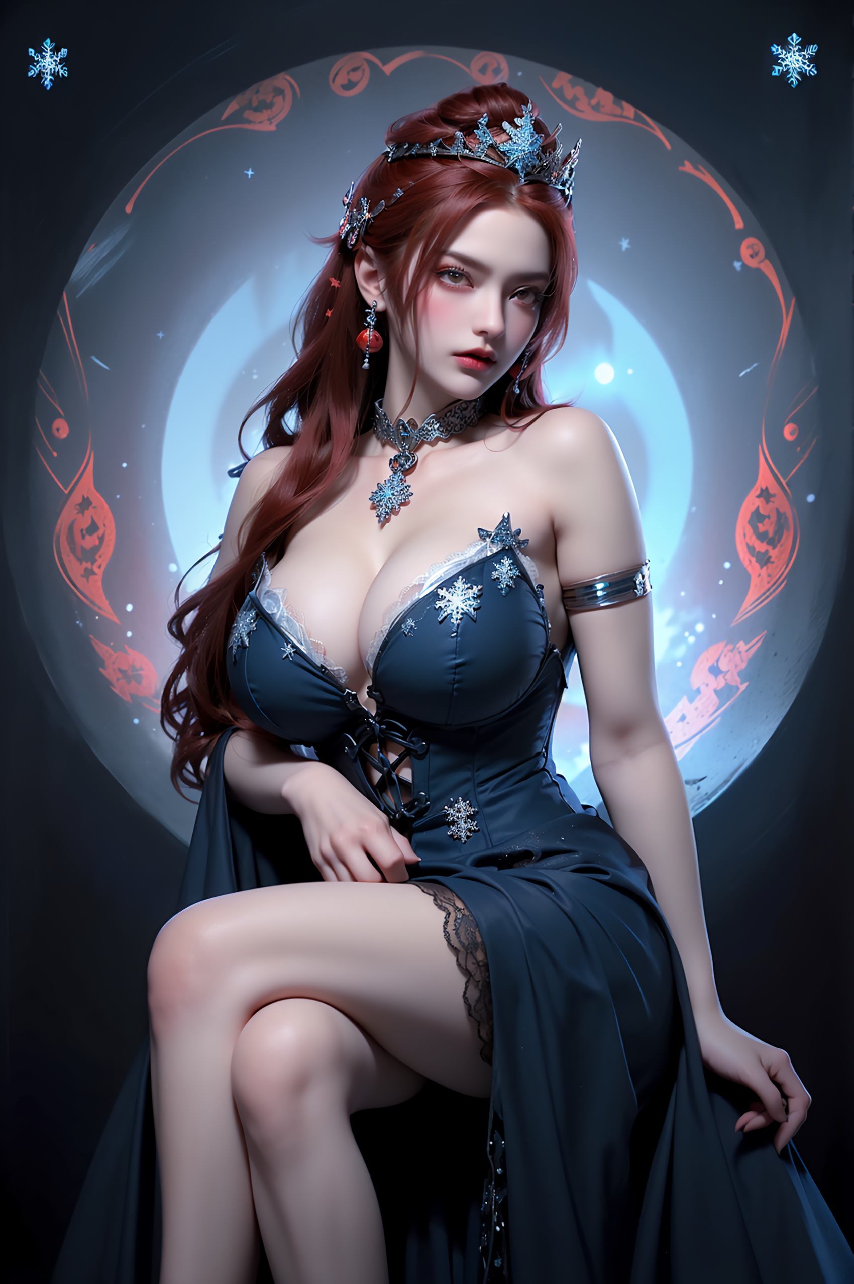 图片[66]-AI绘画 219 女魃 冰雪公主[152P] – 速更版-美库