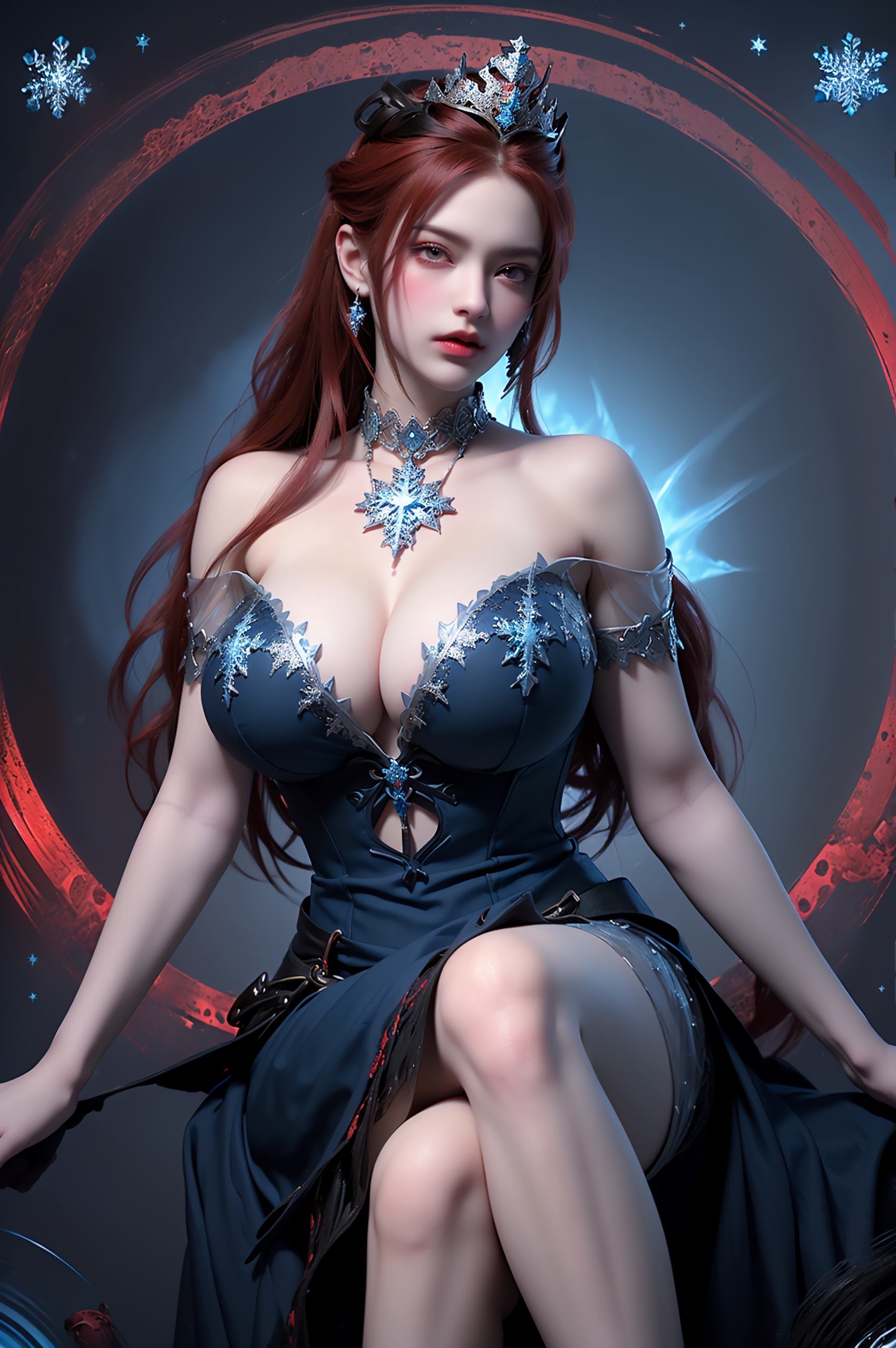 图片[67]-AI绘画 219 女魃 冰雪公主[152P] – 速更版-美库