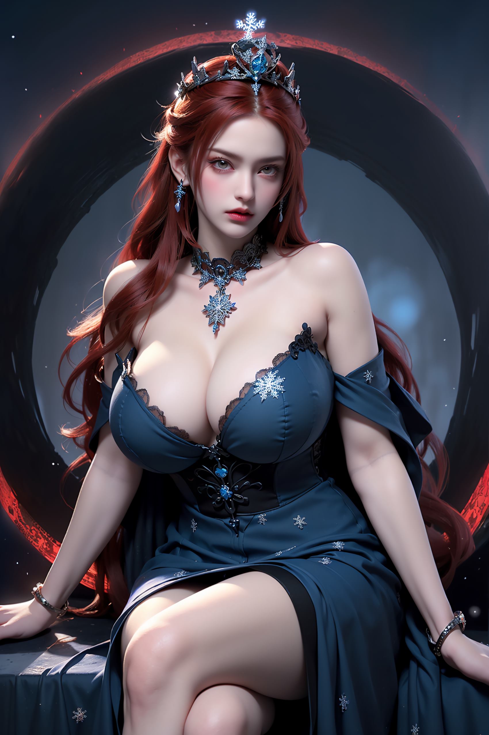 图片[68]-AI绘画 219 女魃 冰雪公主[152P] – 速更版-美库