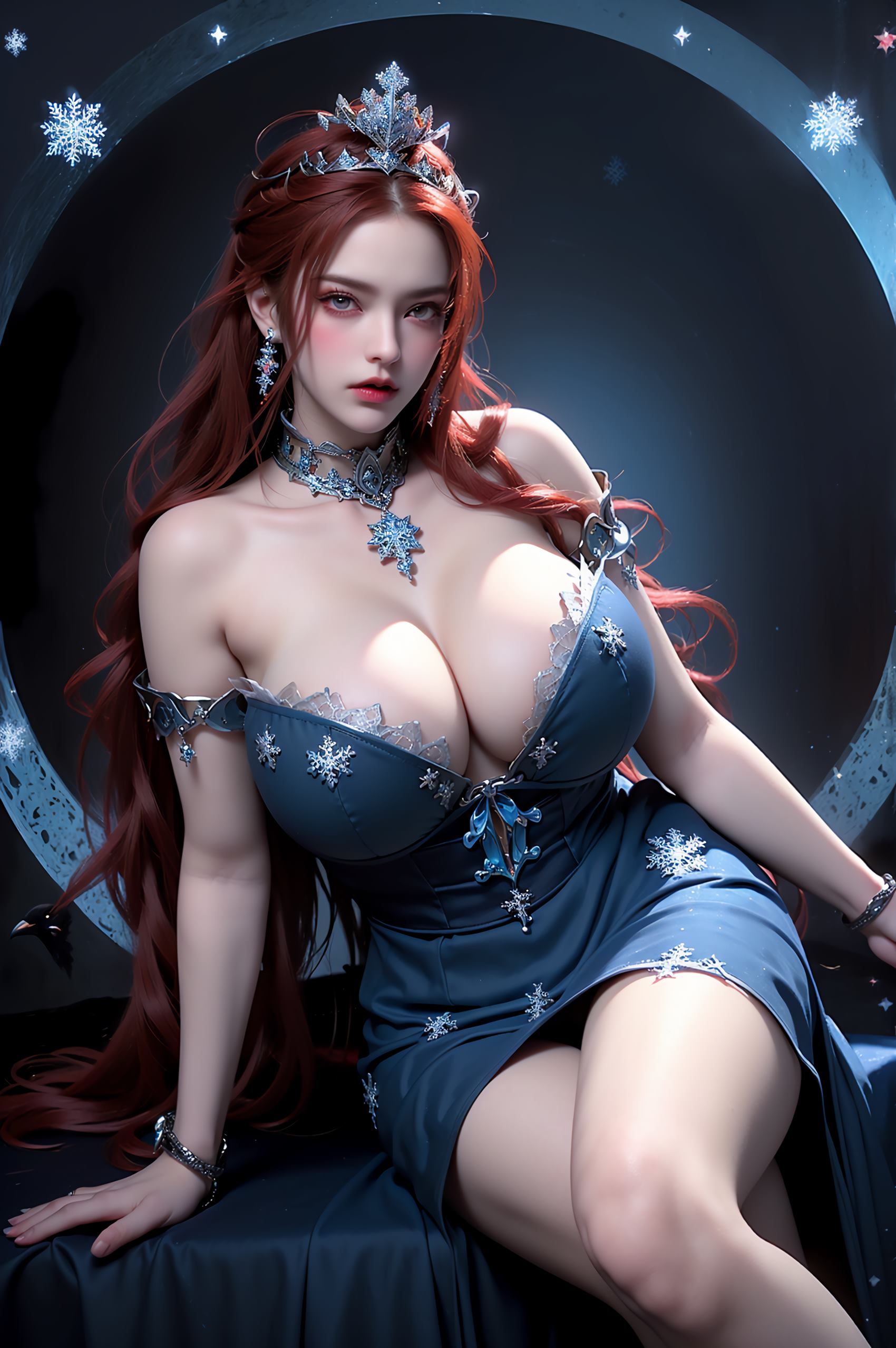 图片[69]-AI绘画 219 女魃 冰雪公主[152P] – 速更版-美库