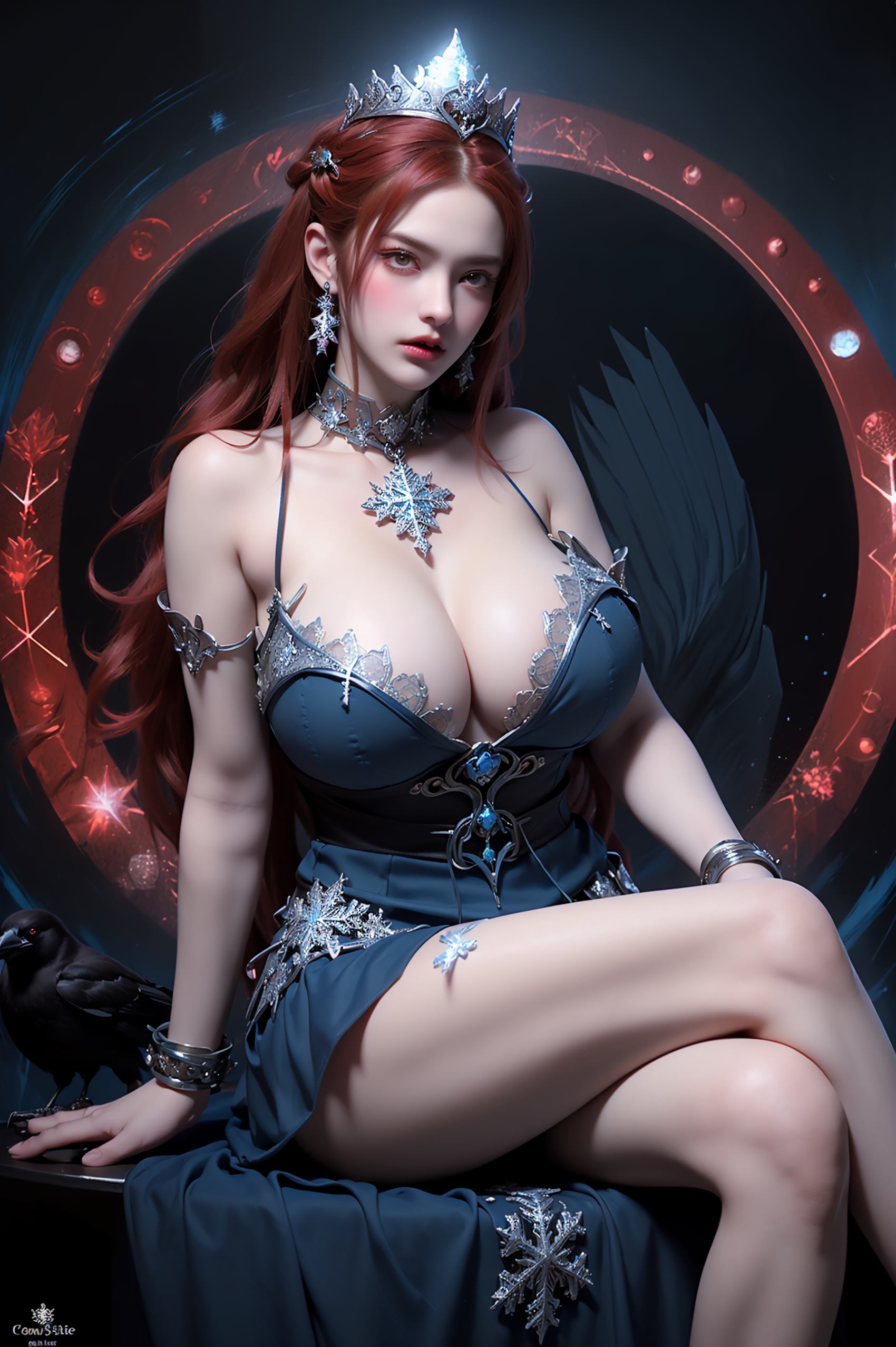 图片[71]-AI绘画 219 女魃 冰雪公主[152P] – 速更版-美库