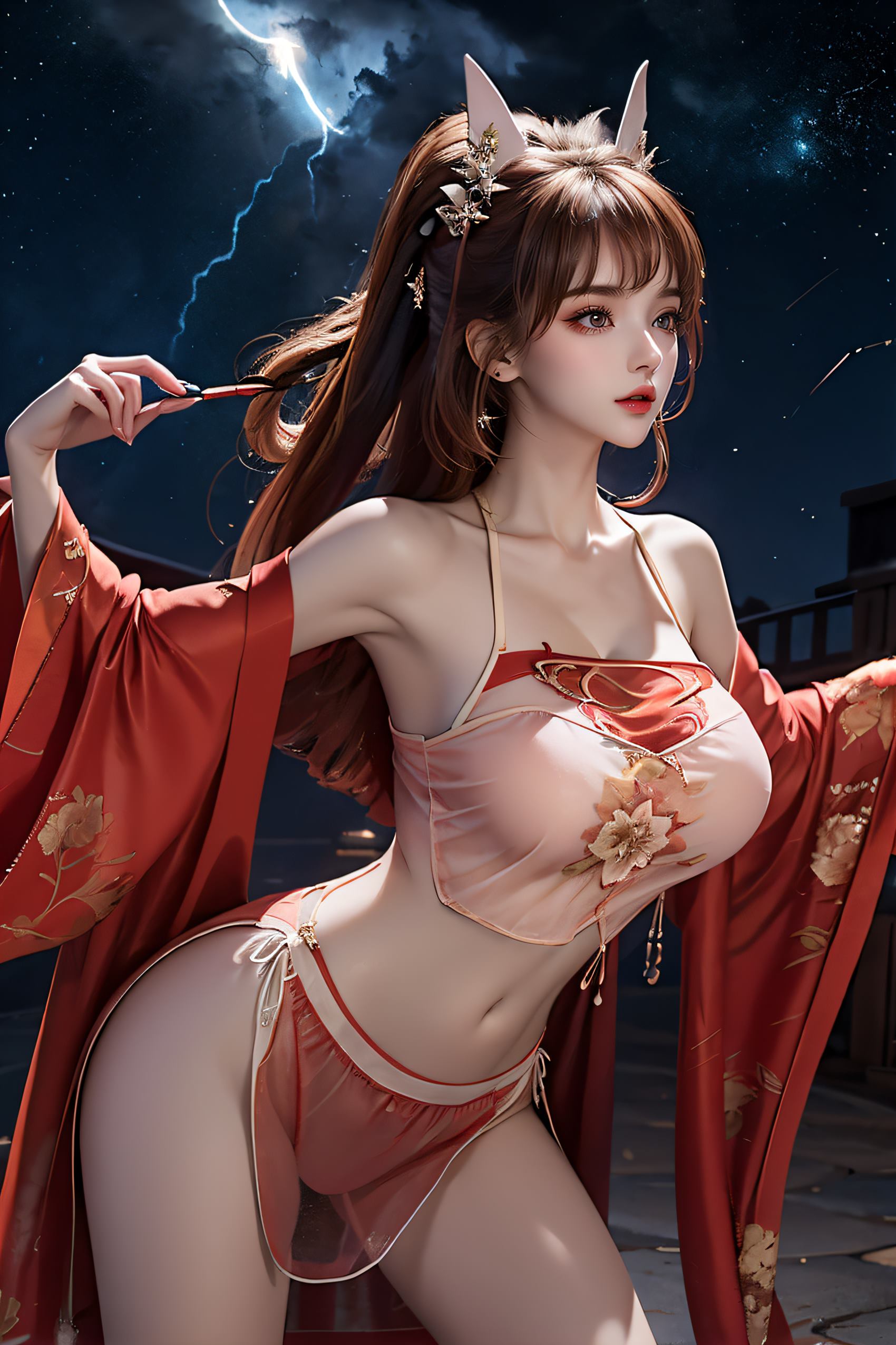 图片[13]-AI绘画 222 王者-公孙离肚兜[26P] – 速更版-美库