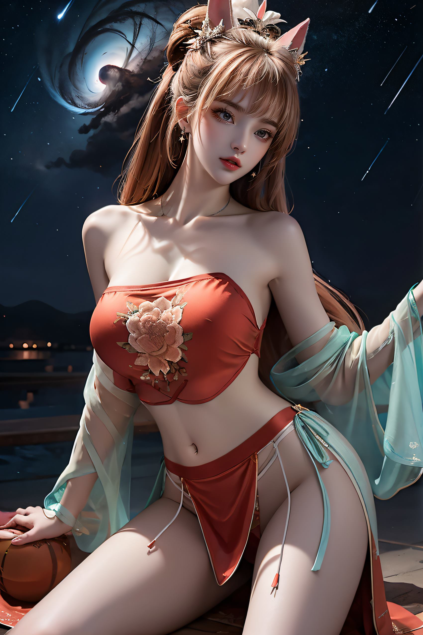 图片[15]-AI绘画 222 王者-公孙离肚兜[26P] – 速更版-美库