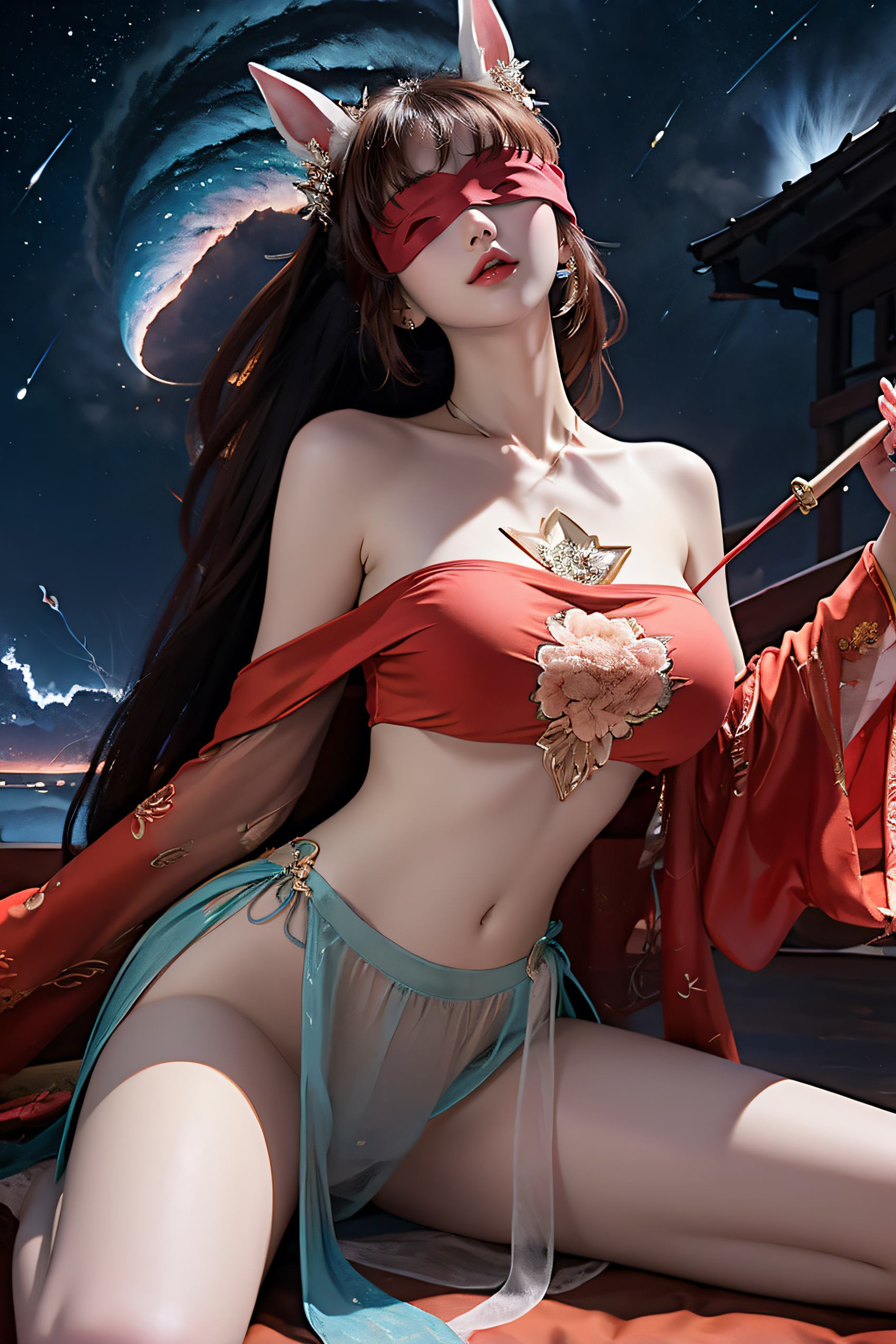 图片[18]-AI绘画 222 王者-公孙离肚兜[26P] – 速更版-美库