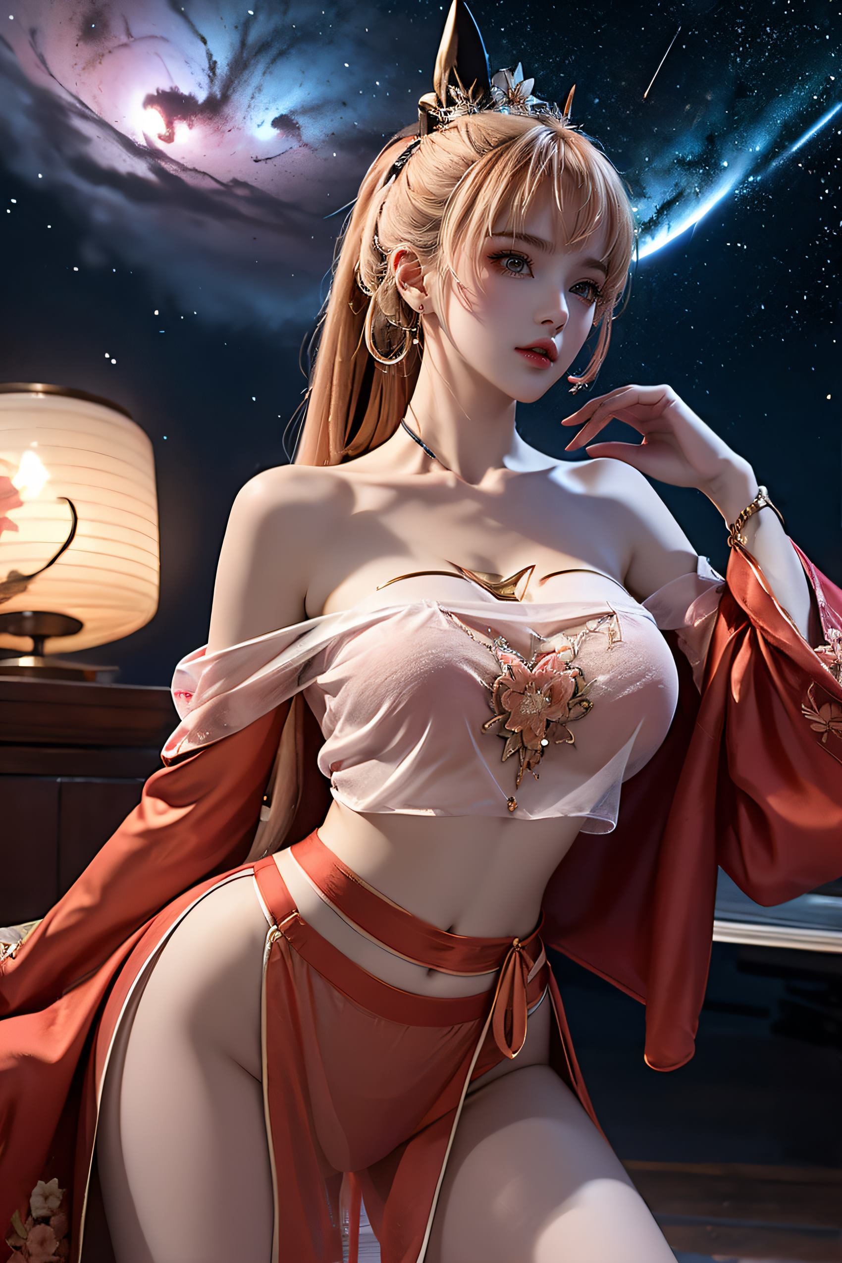 图片[21]-AI绘画 222 王者-公孙离肚兜[26P] – 速更版-美库