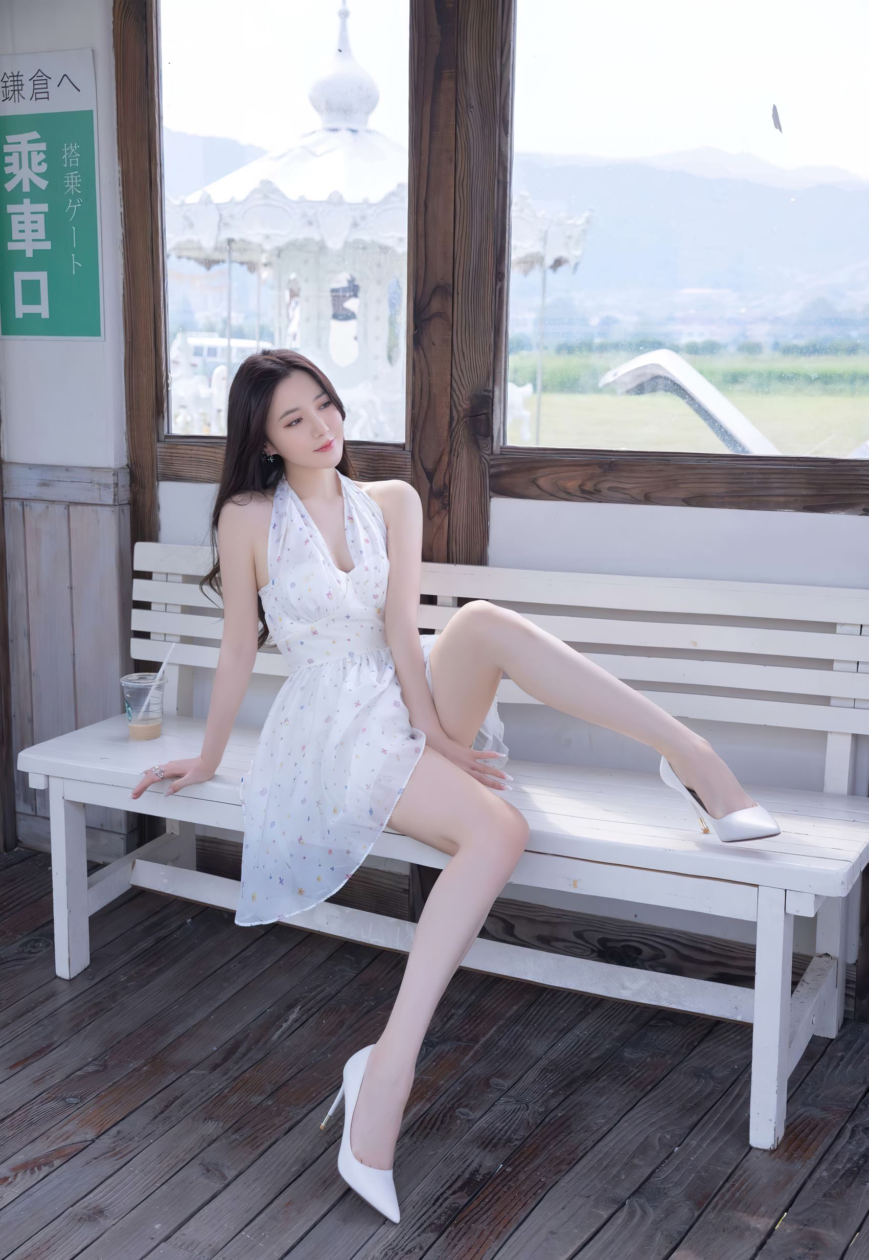 图片[14]-秀人内购@鱼子酱Fish-内部私购《风吹过想你的车站》[18P] – 速更版-美库