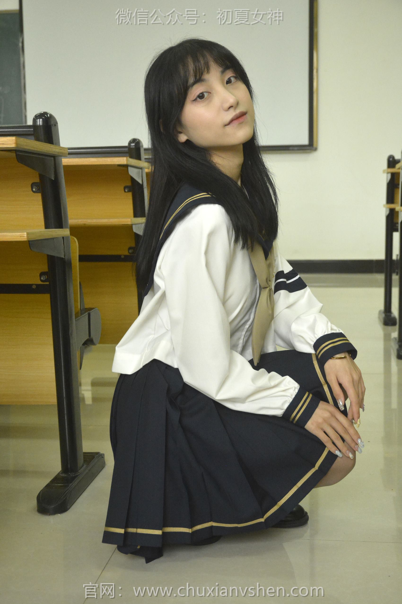 图片[16]-初夏女神 NO.110 柒柒 海军服[140P] – 速更版-美库