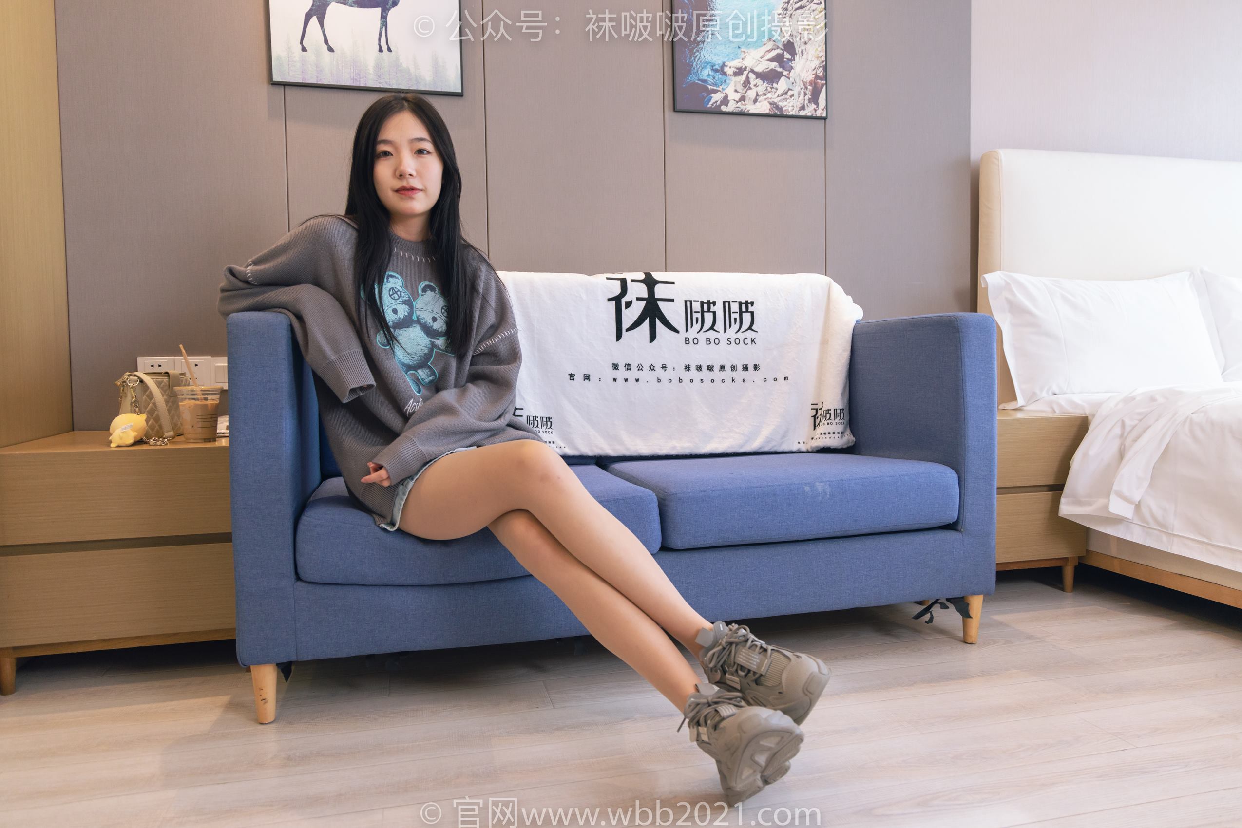 图片[21]-[BoBoSocks袜啵啵]NO.354 小甜豆-运动鞋、肉丝[140P] – 速更版-美库