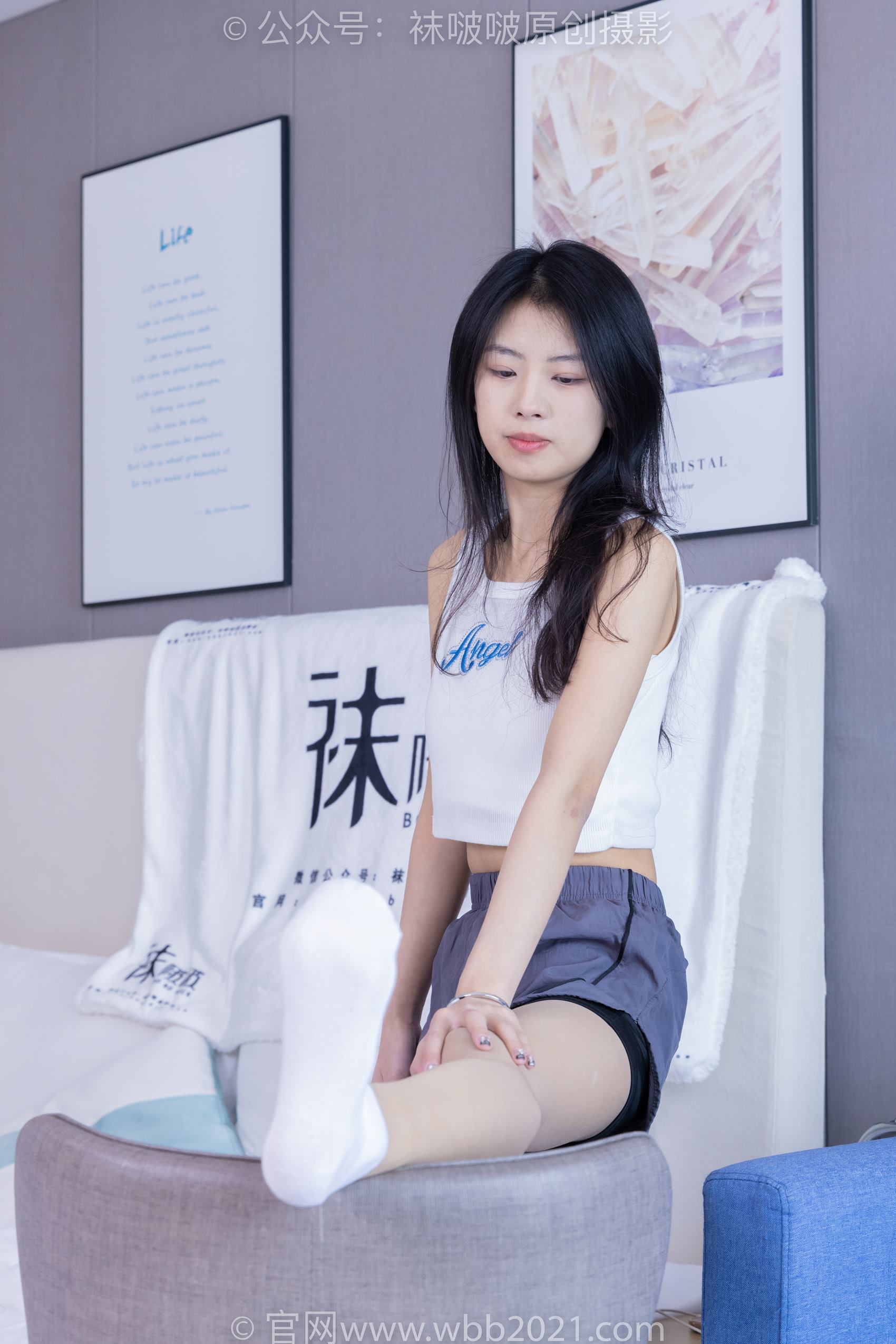 图片[63]-[BoBoSocks袜啵啵]NO.355 奶油-板鞋、白棉袜、肉丝[200P] – 速更版-美库