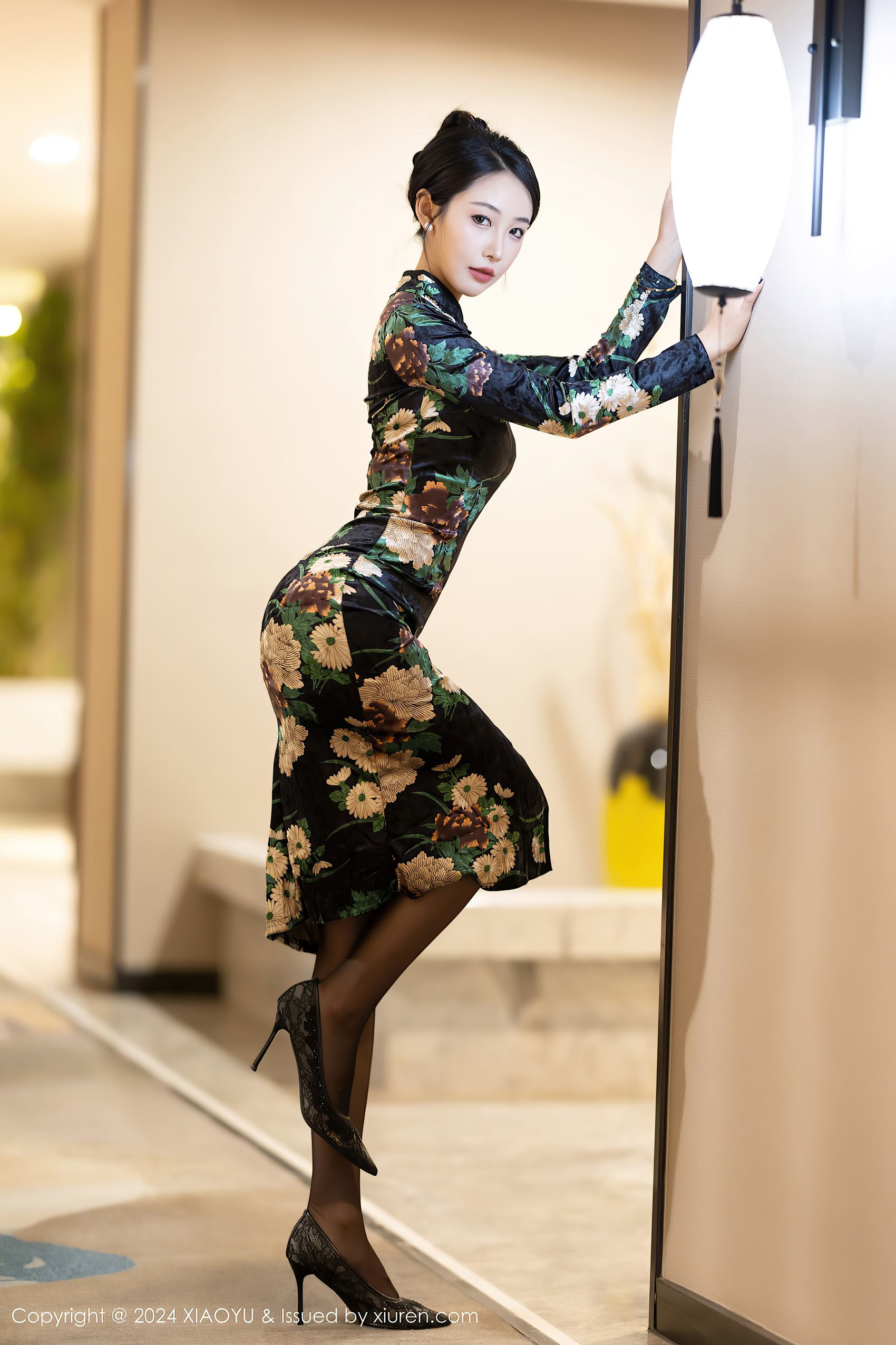 图片[32]-[XIAOYU语画界]2024.03.12 VOL.1218 苏苏阿 黑色旗袍 [36+1P] – 速更版-美库