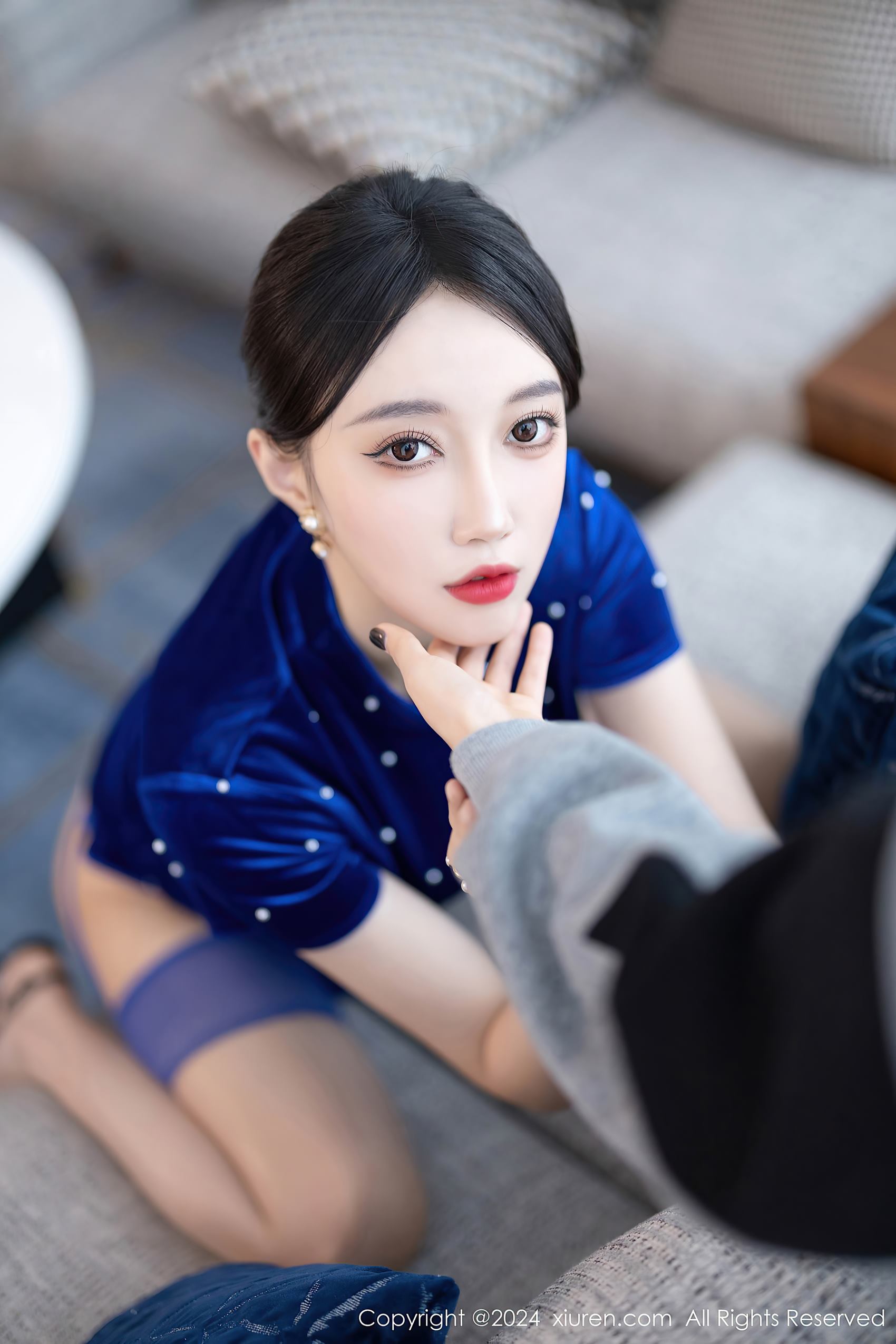 图片[22]-[Xiuren秀人网]2024.03.27 NO.8298 玥儿玥 久见蓝色旗袍裙 [56+1P] – 速更版-美库