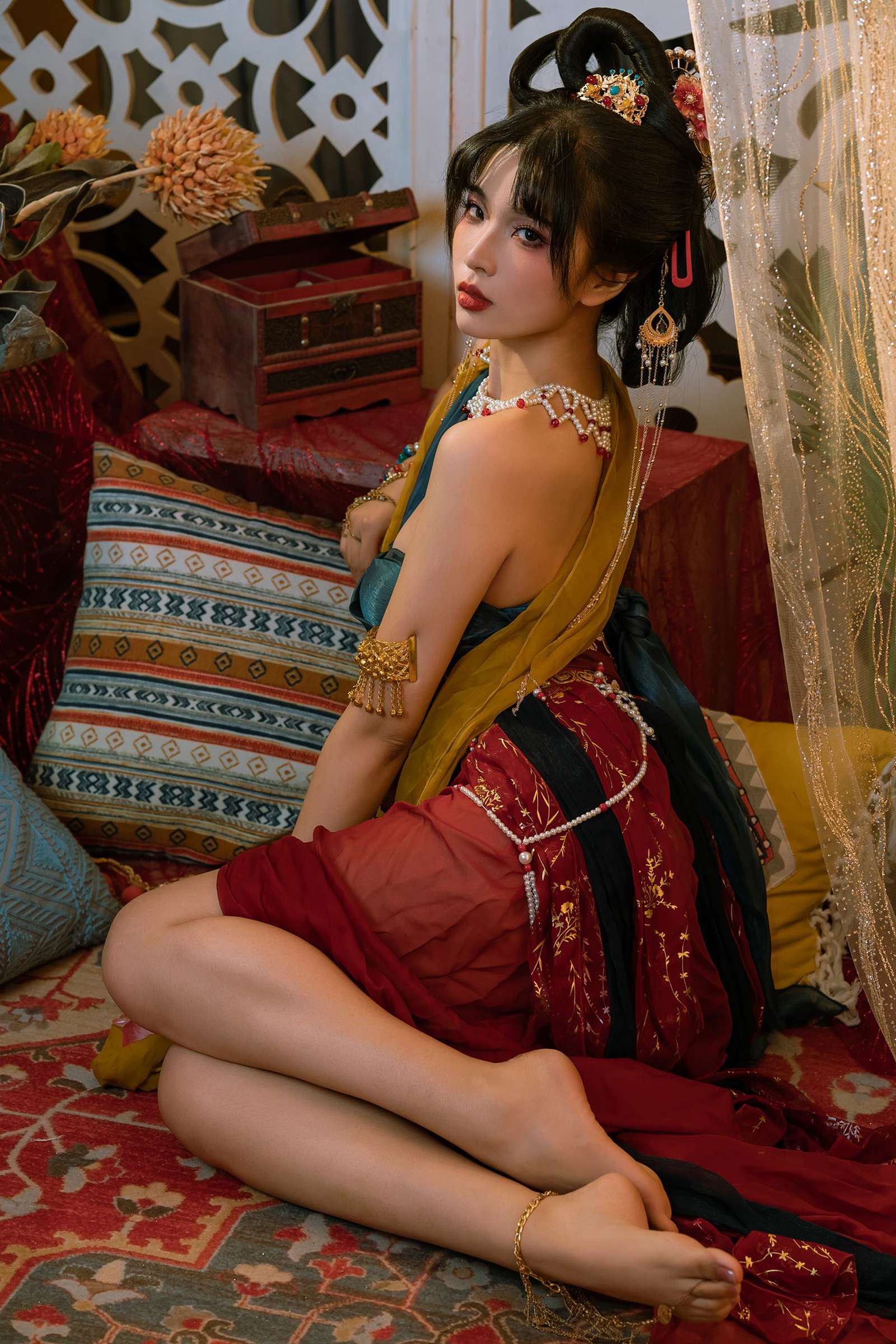 图片[19]-云溪溪 – 奶桃&轩萧学姐 古风敦煌[18P] – 速更版-美库