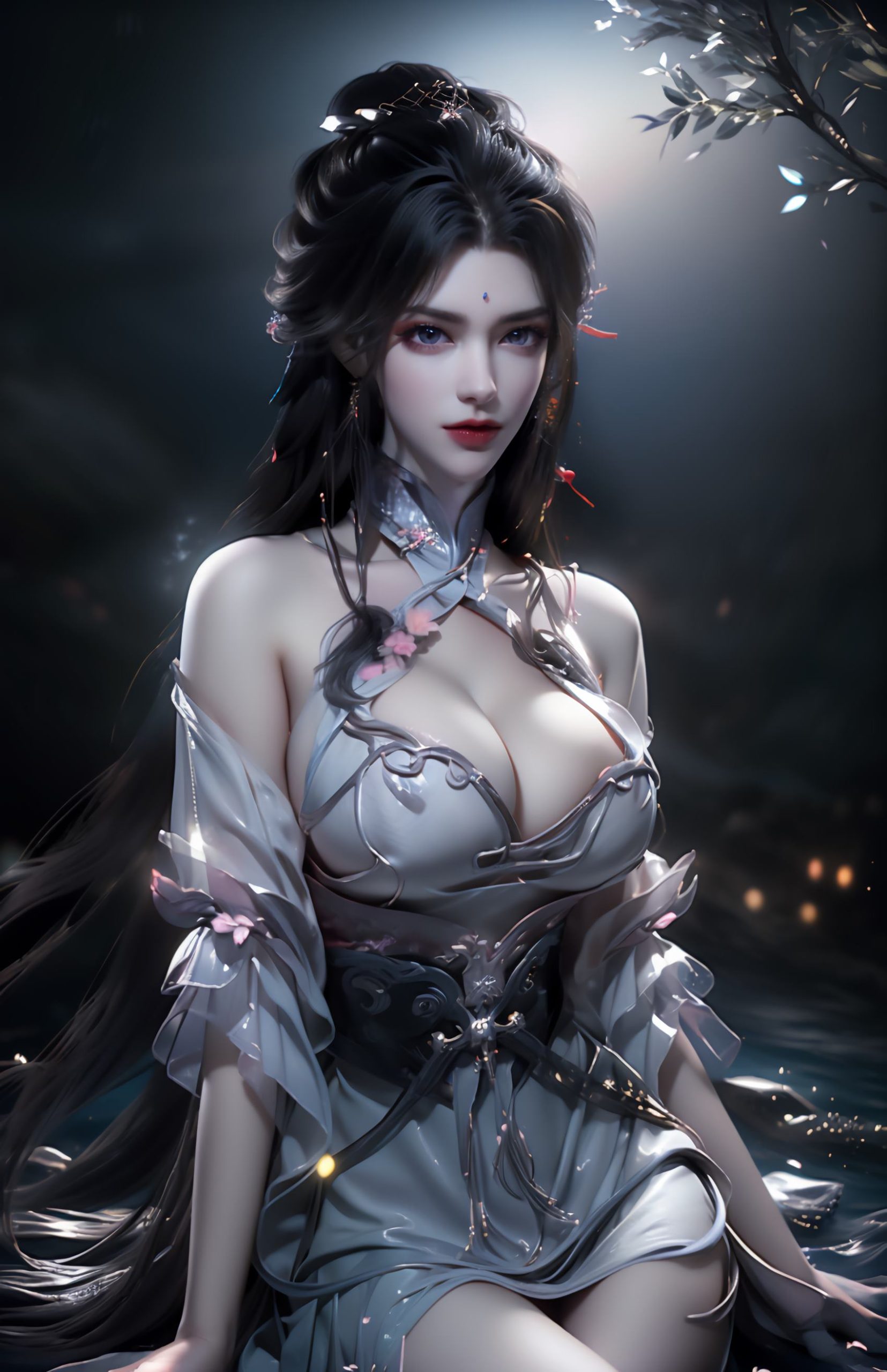 图片[35]-AI绘画 235 完美-月婵[41P] – 速更版-美库