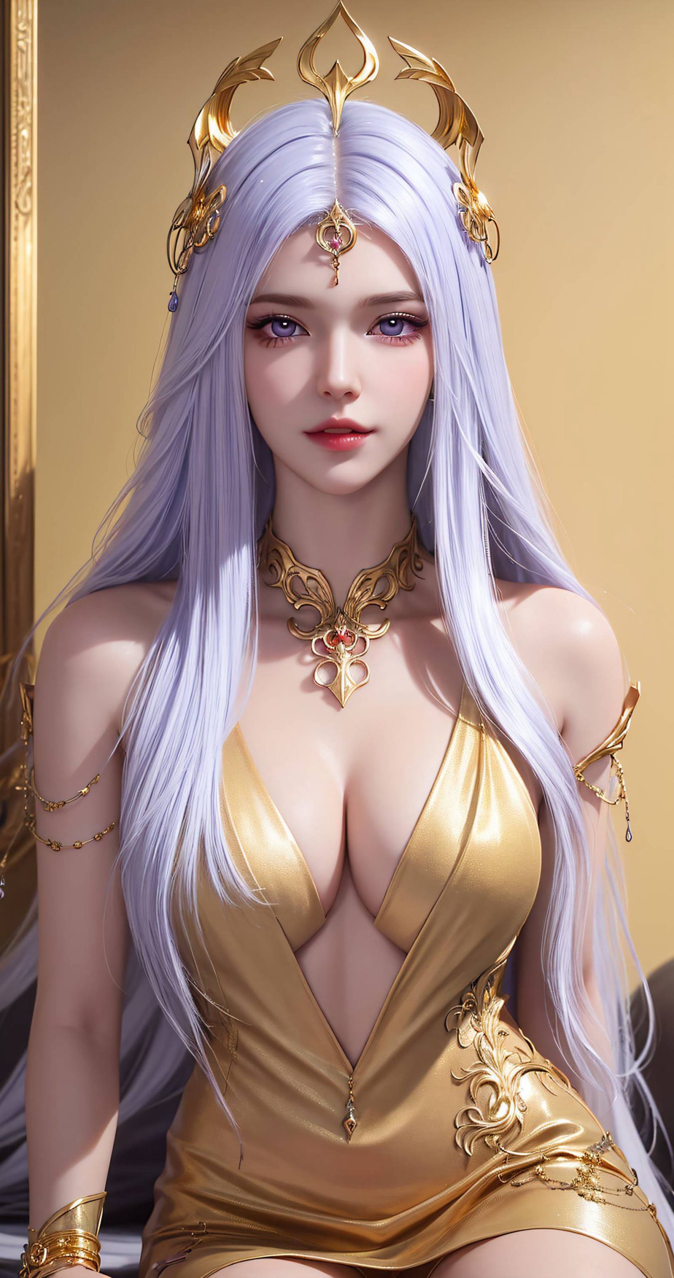 图片[33]-AI绘画 238 波塞西金色礼服[34P] – 速更版-美库